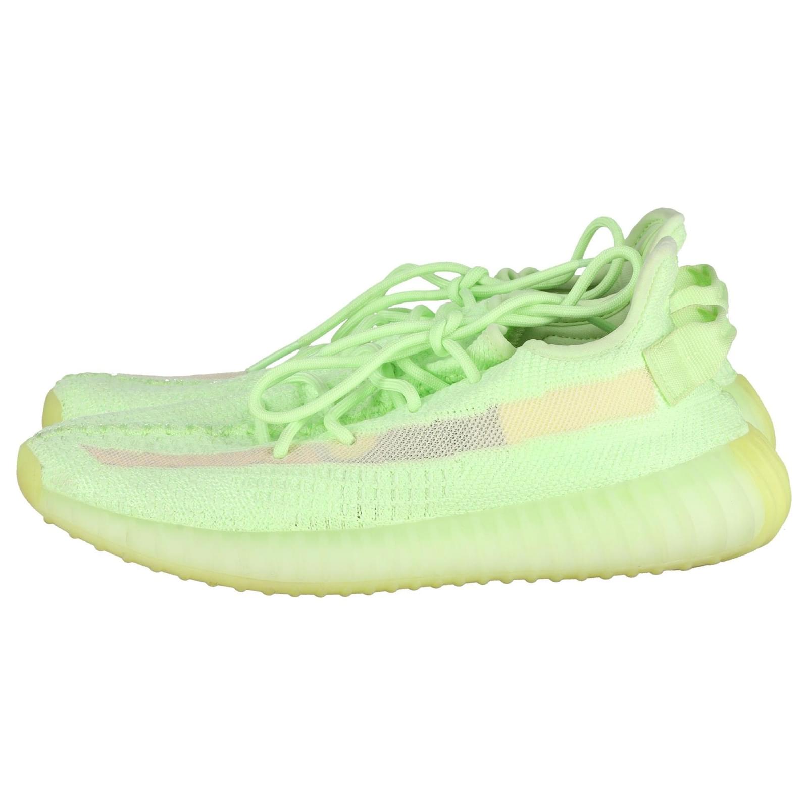 ADIDAS YEEZY BOOST 350 V2 in Glow Green Primeknit Synthetic ref.1291828 Joli Closet