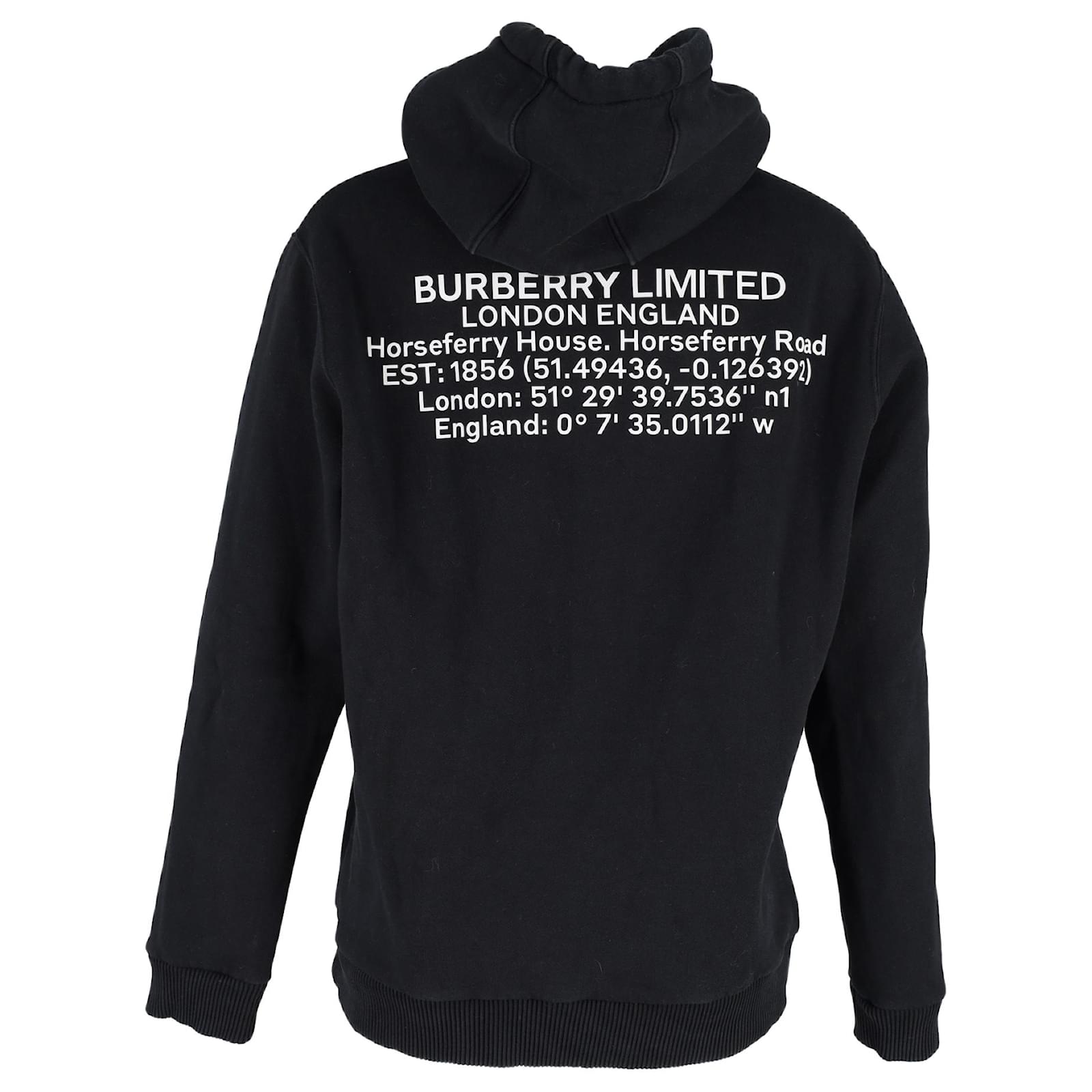 Burberry Horseferry Print Hoodie in Black Cotton ref.1292015 Joli Closet