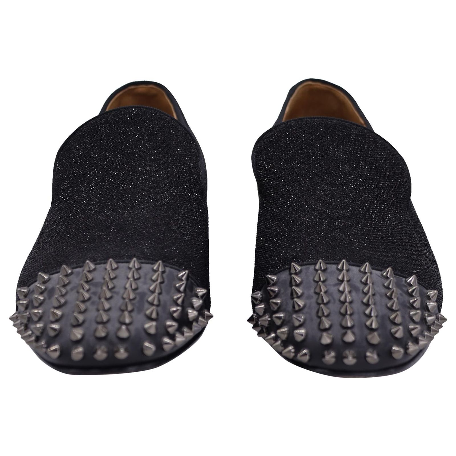Christian Louboutin
Spike Spooky Grey Black Loafers Cloth flats Christian Louboutin Black size 41 EU in Cloth  main image 3