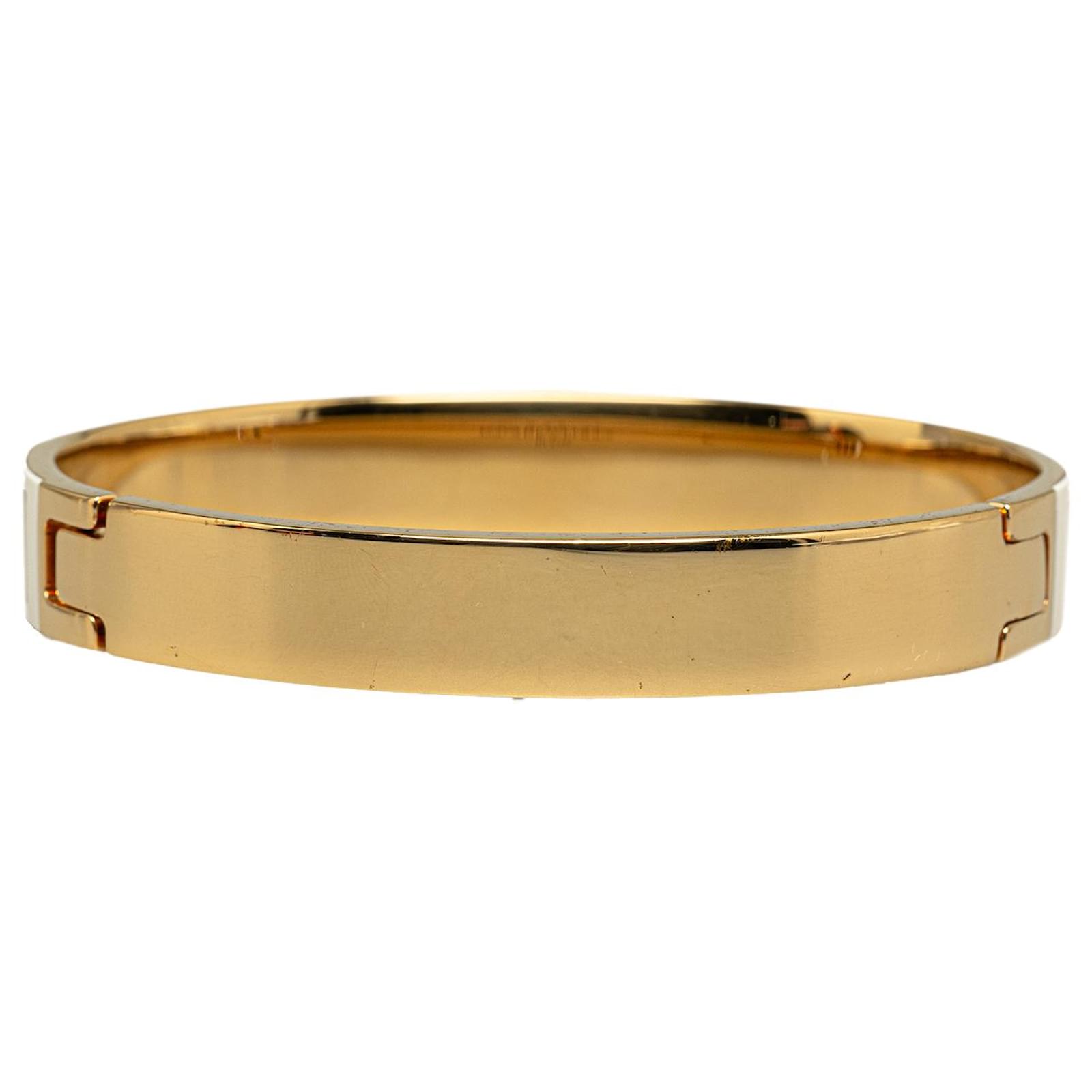 Fendi Gold Forever Fendi Bangle Golden Metal Gold-plated ref