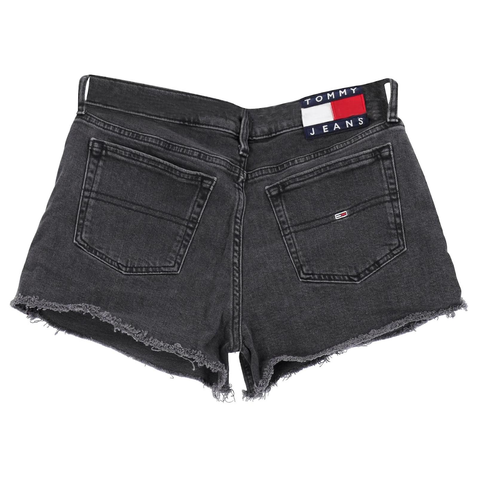 Tommy Hilfiger Pantalones cortos de mezclilla con dobladillo sin