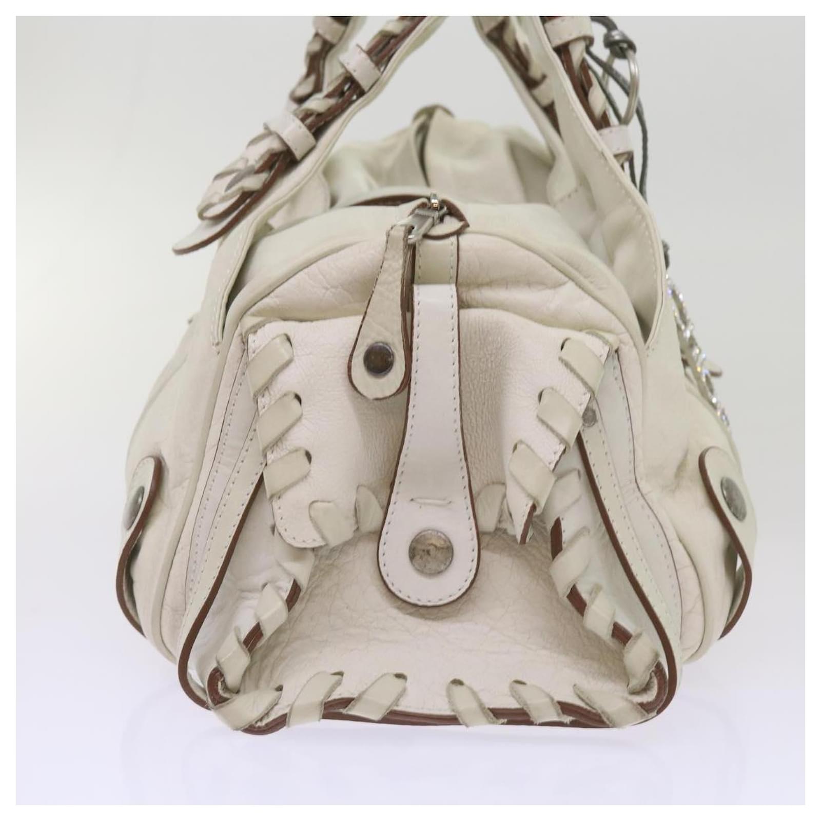 Chloé Chloe Silverado Shoulder Bag Leather White Auth 68156 ref