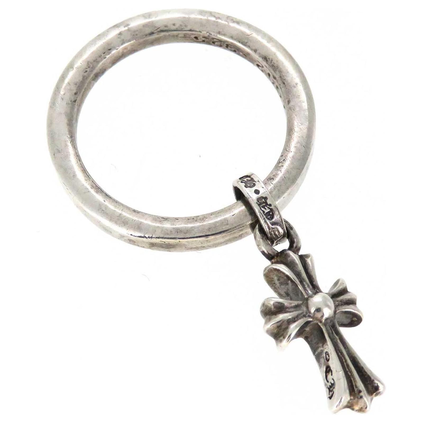 Chrome Hearts Silver Baby Fat Cross Charm Ring 0.0 Metal ref Chrome Hearts Silver Baby Fat Cross Charm Ring 0.0 Metal ref