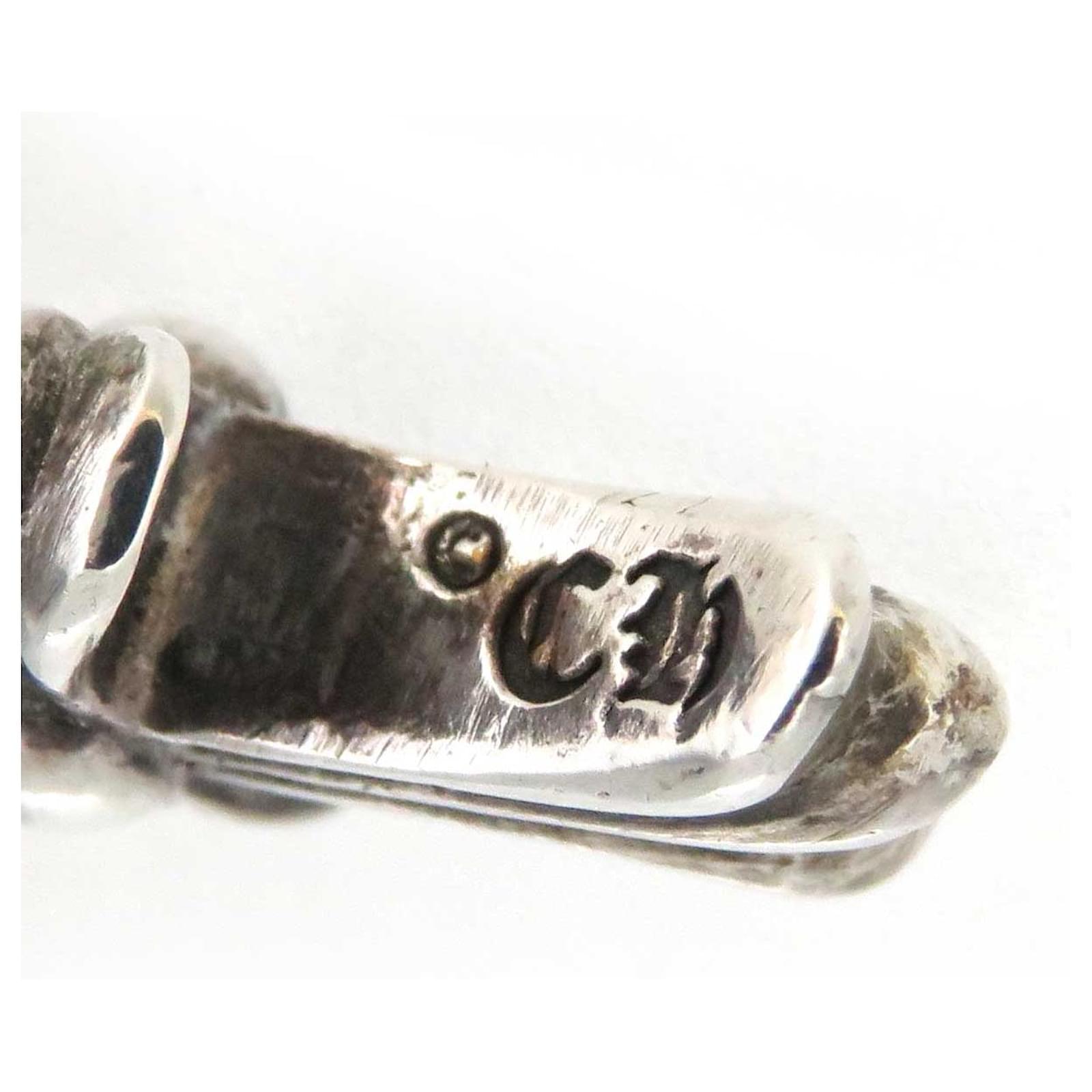 +CHROME HEARTS+ BABY FAT CROSS RING クロス リング シルバー Chrome Hearts Silver Baby Fat Cross Charm Ring 0.0 Metal ref