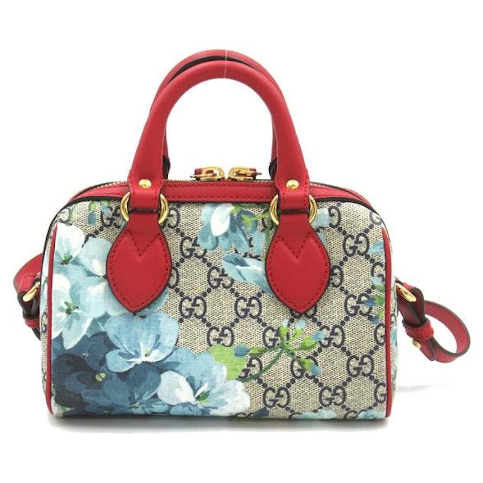 Gucci GG Supreme Blooms Mini Boston Bag 546312 Cloth ref