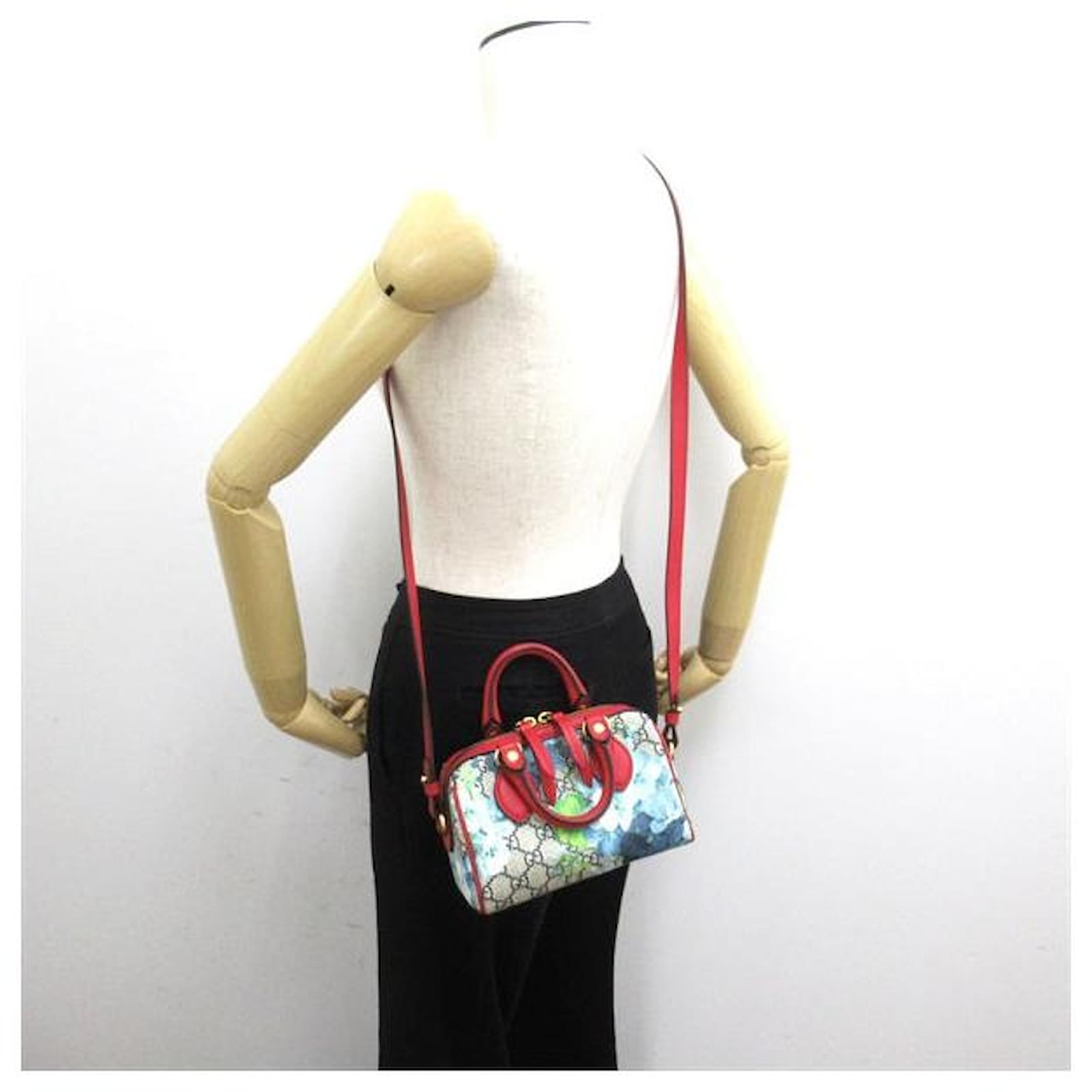 Gucci GG Supreme Blooms Mini Boston Bag 546312 Cloth ref