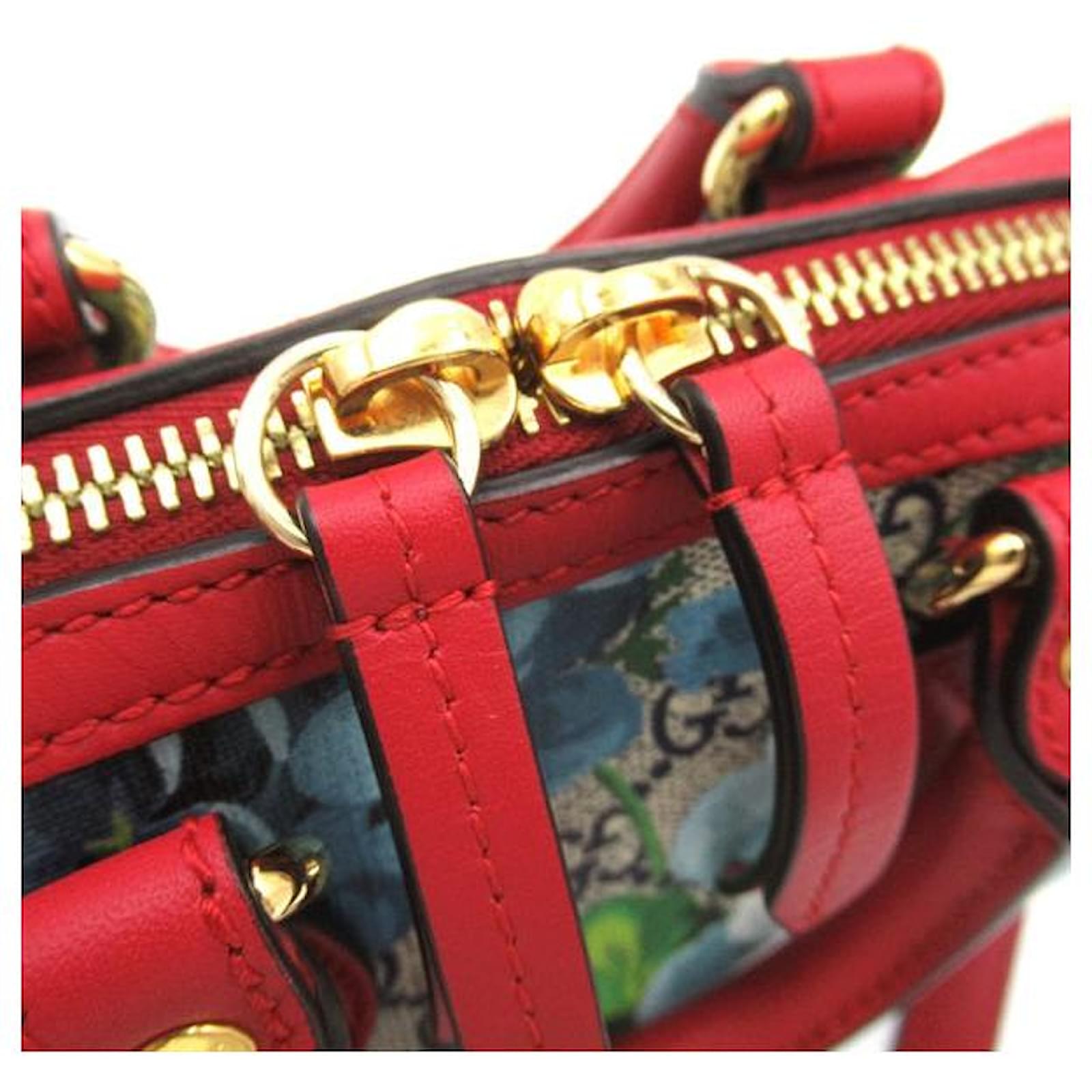 Gucci GG Supreme Blooms Mini Boston Bag 546312 Cloth ref
