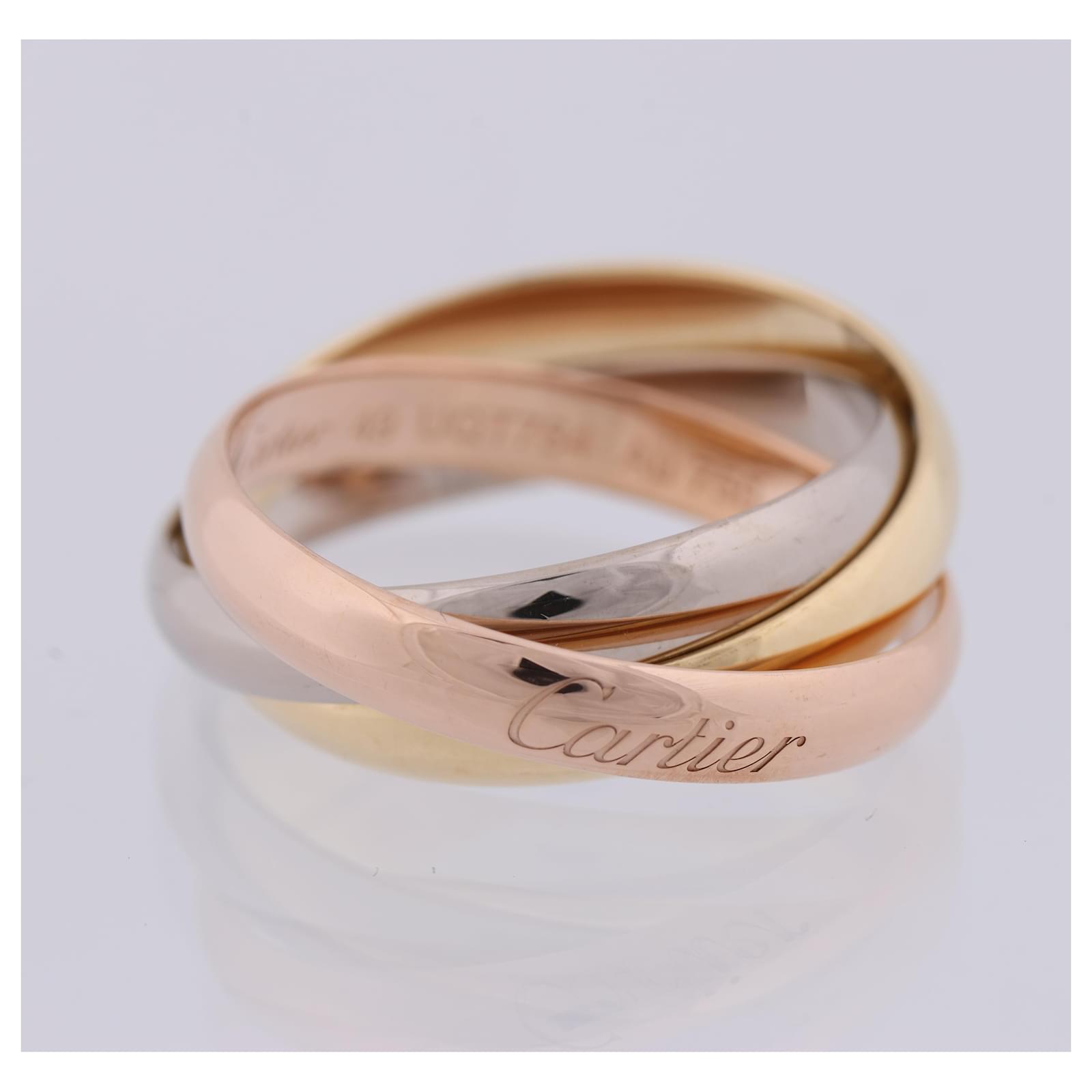 Cartier Trinity Ring 49 Women's K18 YG/WG/PG 4.85g Golden Yellow gold  ref.1346717 - Joli Closet