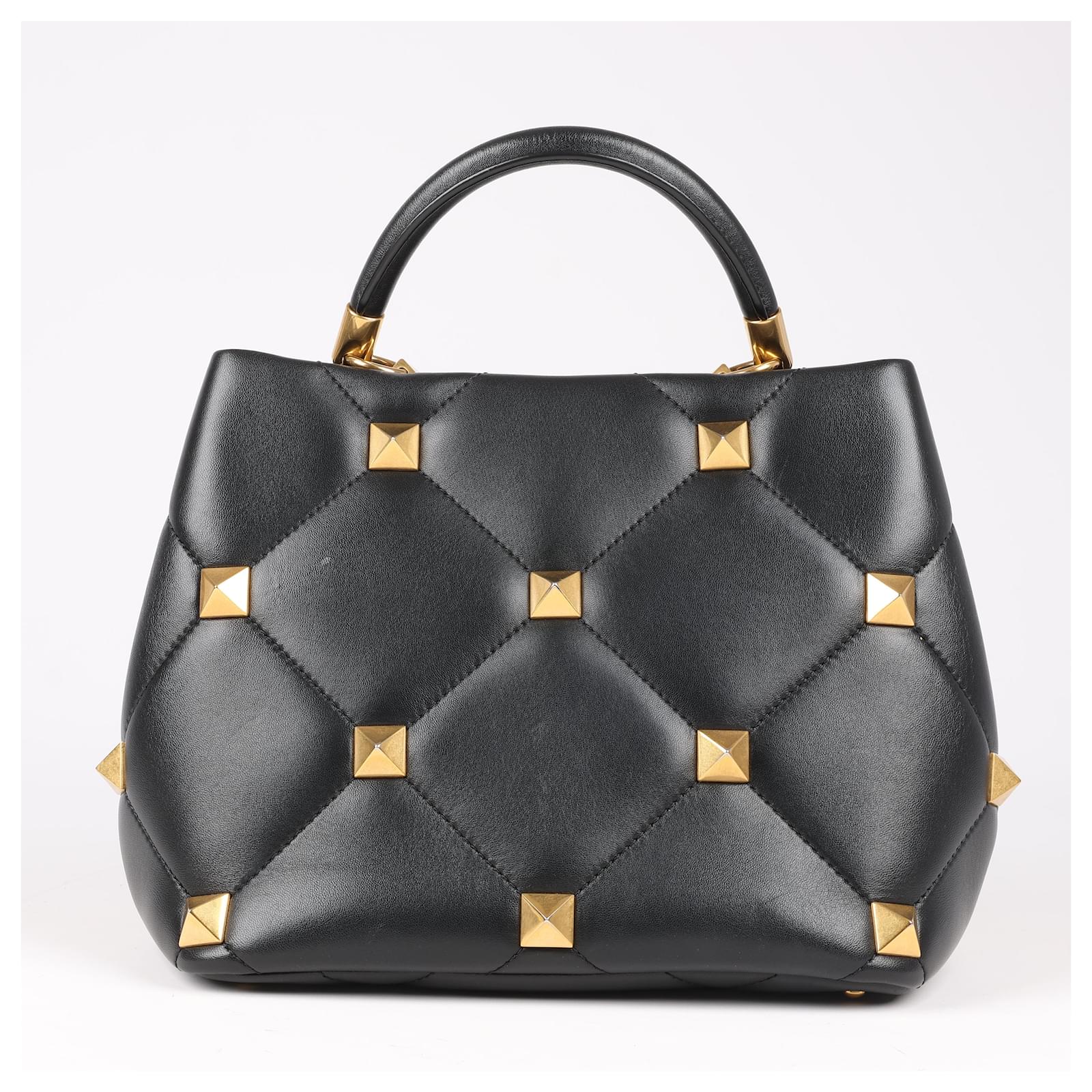 Valentino Garavani Nappa Leather Medium Roman Stud Top