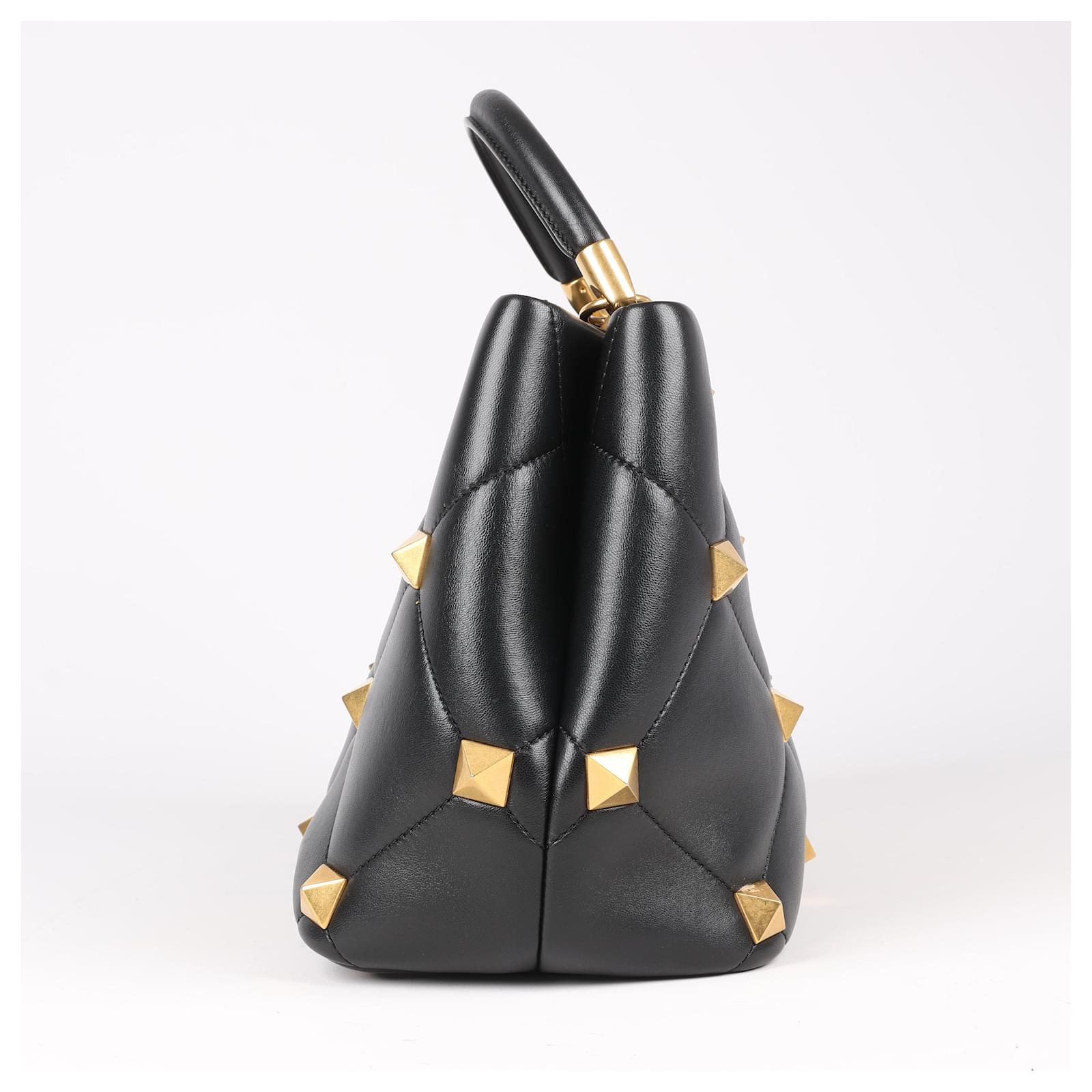 Valentino Garavani Nappa Leather Medium Roman Stud Top Valentino Garavani Nappa Leather Medium Roman Stud Top