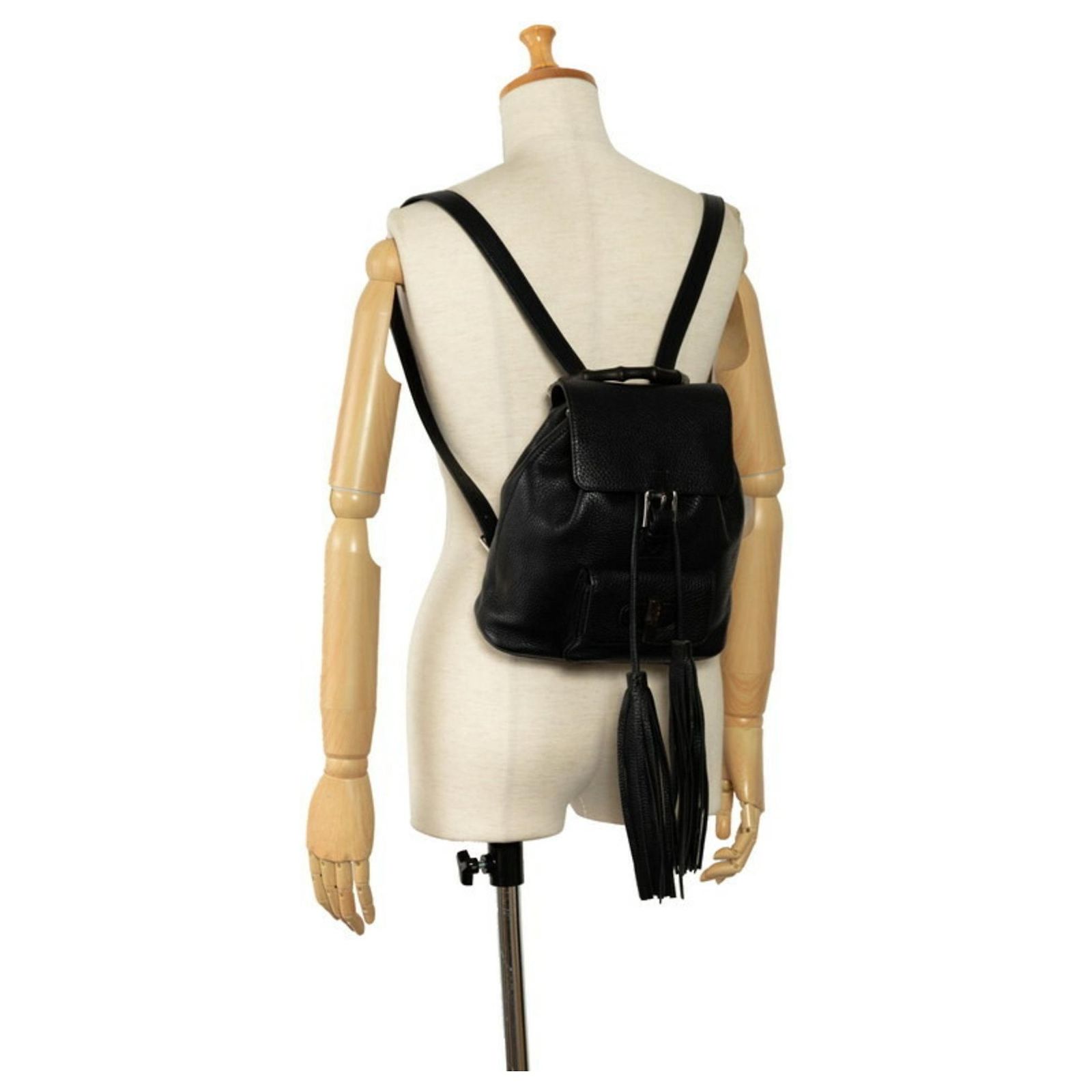 Gucci Bamboo Black Leather ref.1362730 - Joli Closet
