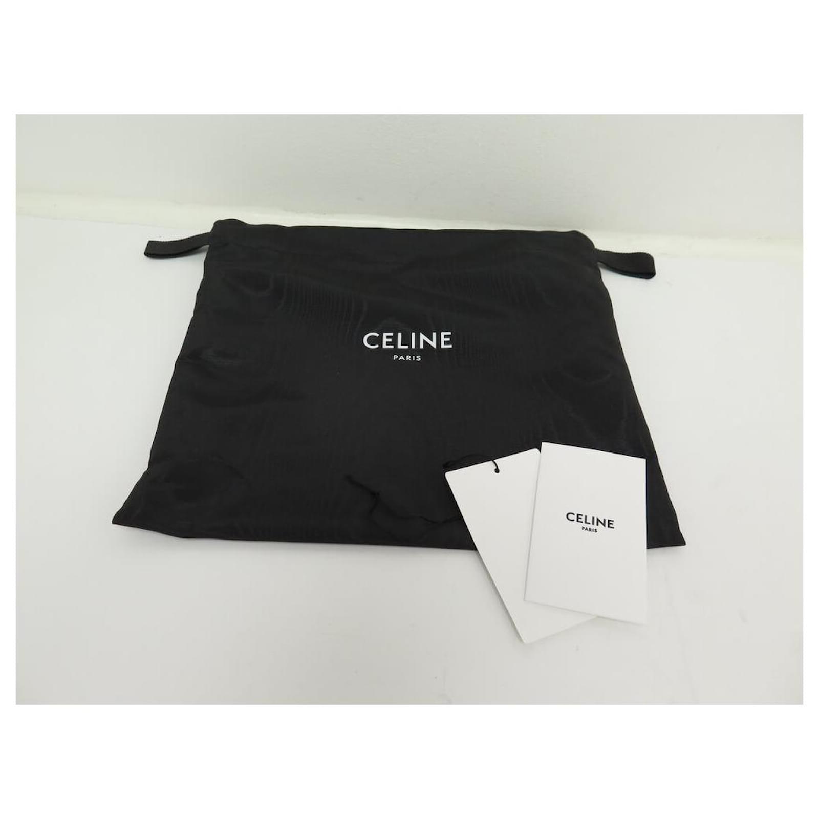 Céline NEW CELINE TRIOMPHE HANDBAG 187363 BLACK LEATHER BLACK