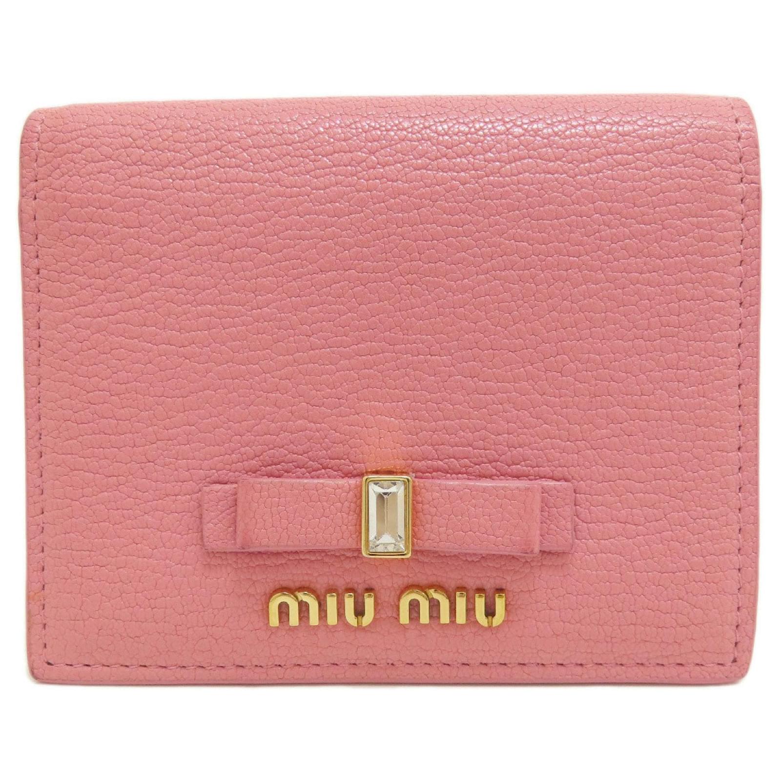 Miu Miu Ribbon Pink Leather Joli Closet