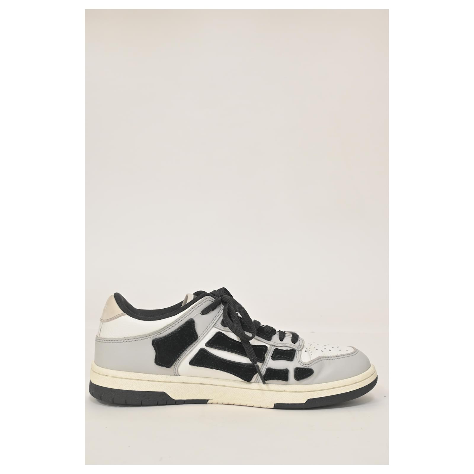 Amiri Skel Top Low Sneakers in White Leather ref.1381326