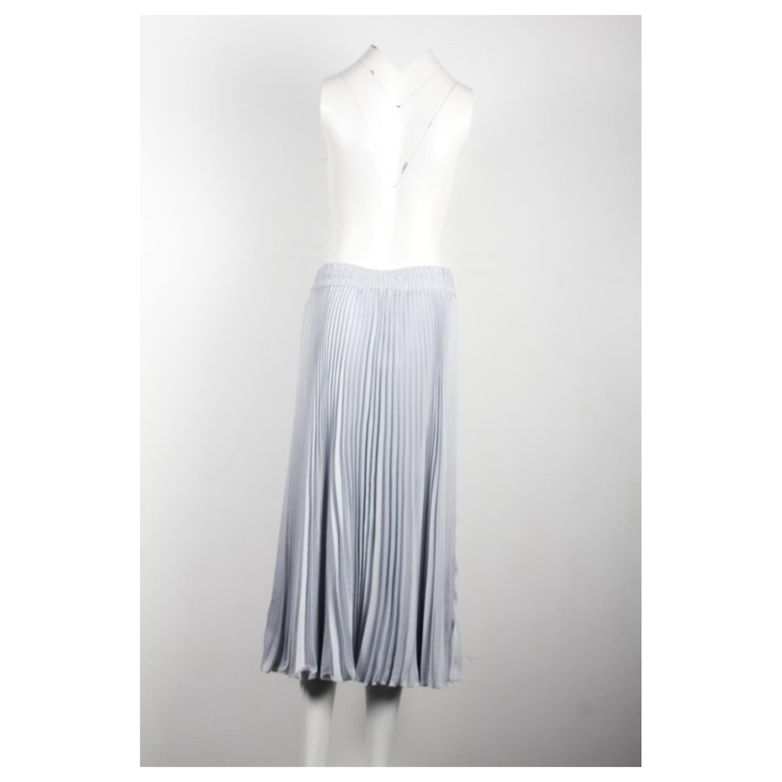 Red Valentino Pleated Midi Skirt in Light Blue Polyester ref.1400054 - Joli  Closet