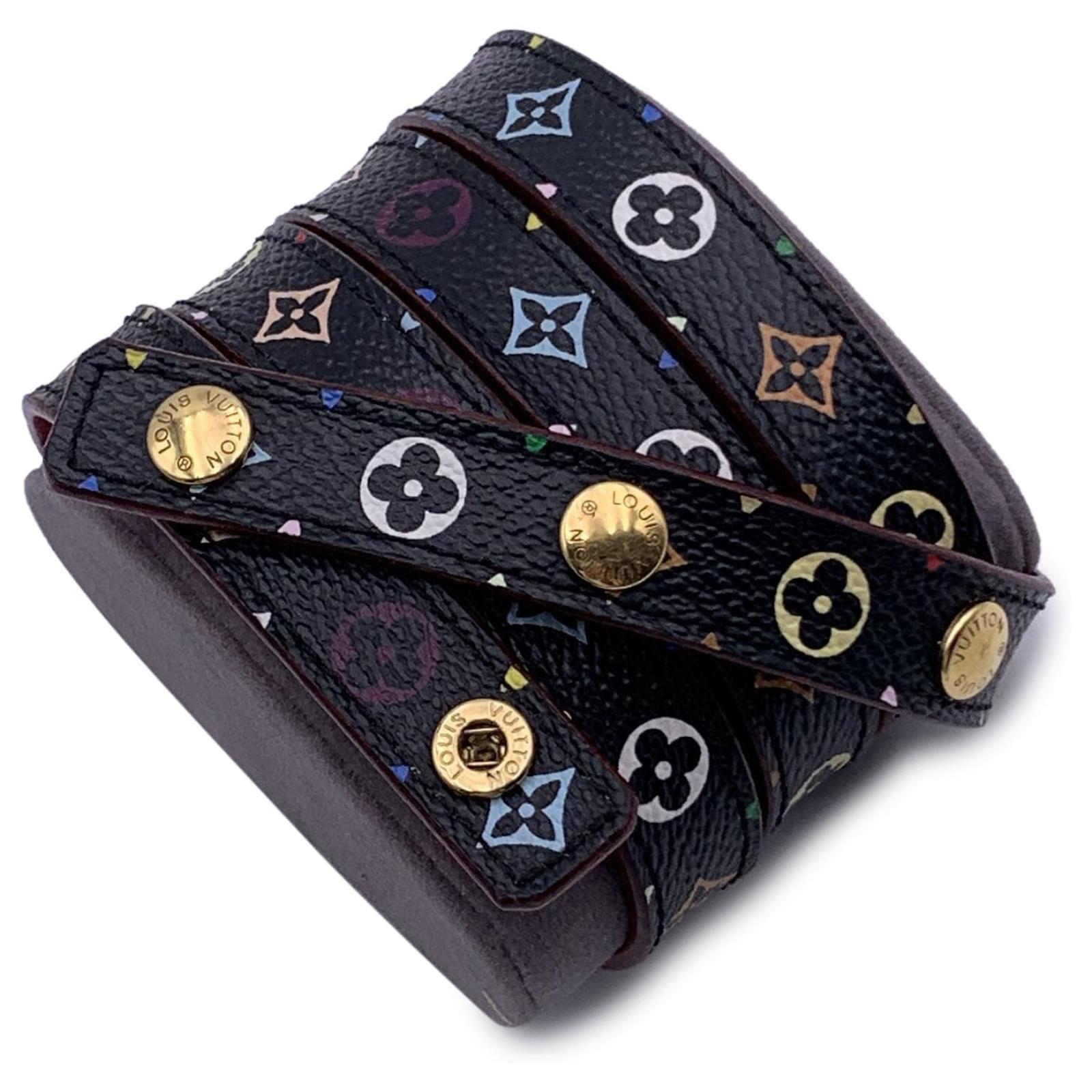 Louis Vuitton Murakami Monogram Canvas Skinny Belt Size 80/32