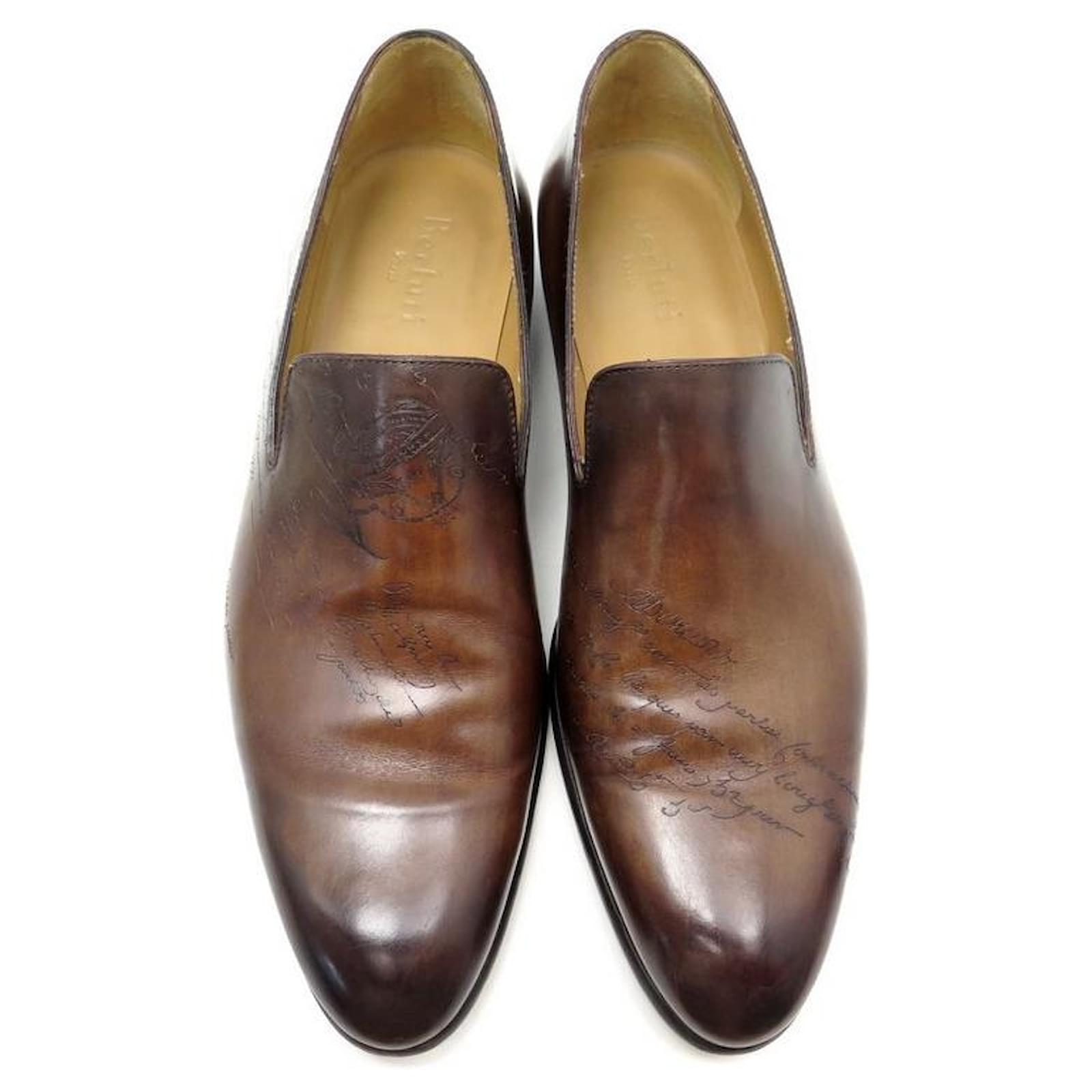 【美品】Berluti Cursive Galet Scritto Loafer Cursive Galet Scritto Leather Loafer | Berluti US