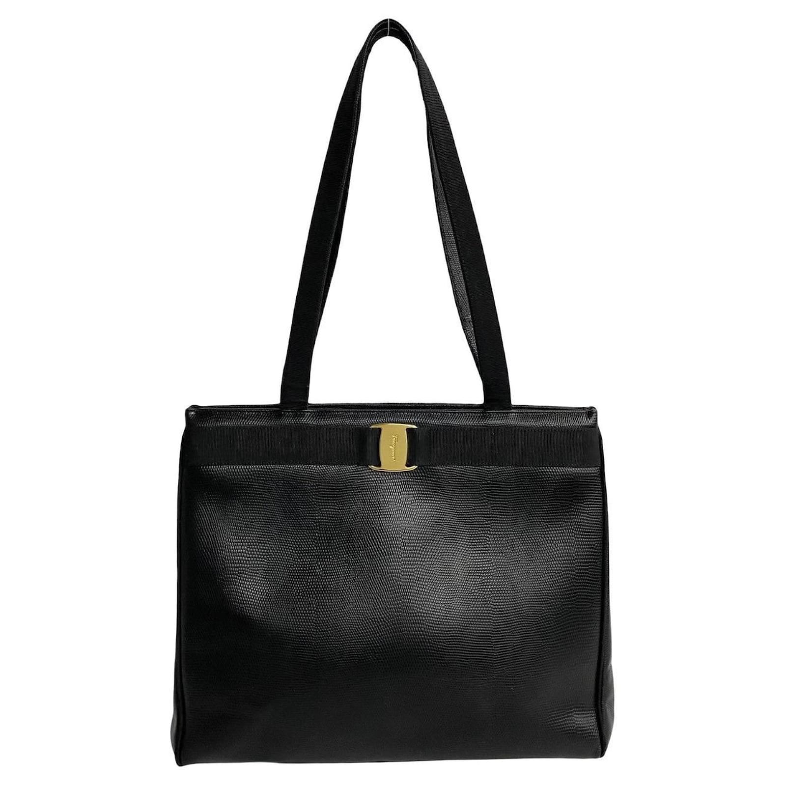 【関税負担】 SALVATORE FERRAGAMO VARA TOTEBAG Salvatore Ferragamo Vara Bow Medium Leather Tote Women's