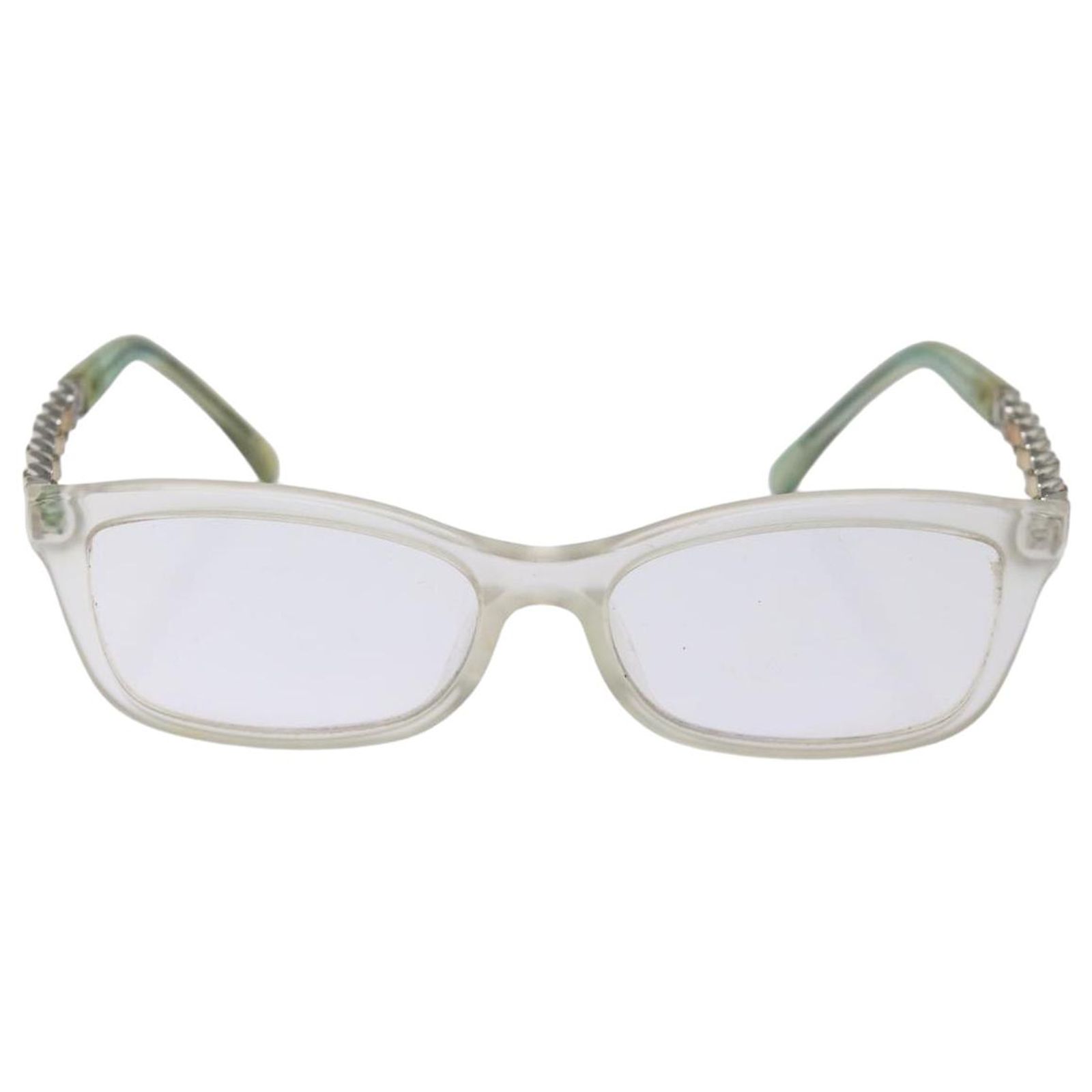 CHANEL Sunglasses plastic Clear CC Auth bs14628 ref.1406159  display picture 3