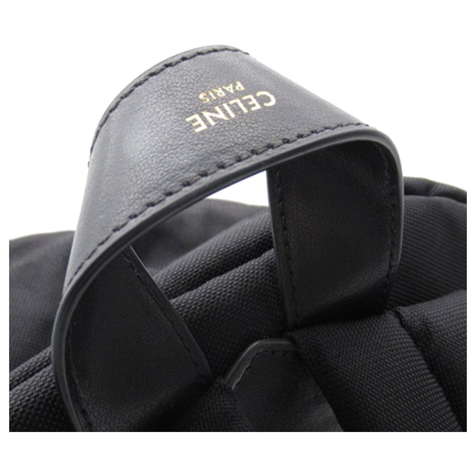 Céline Black Celine Nylon Unlock Your Fantasies Backpack Leather 