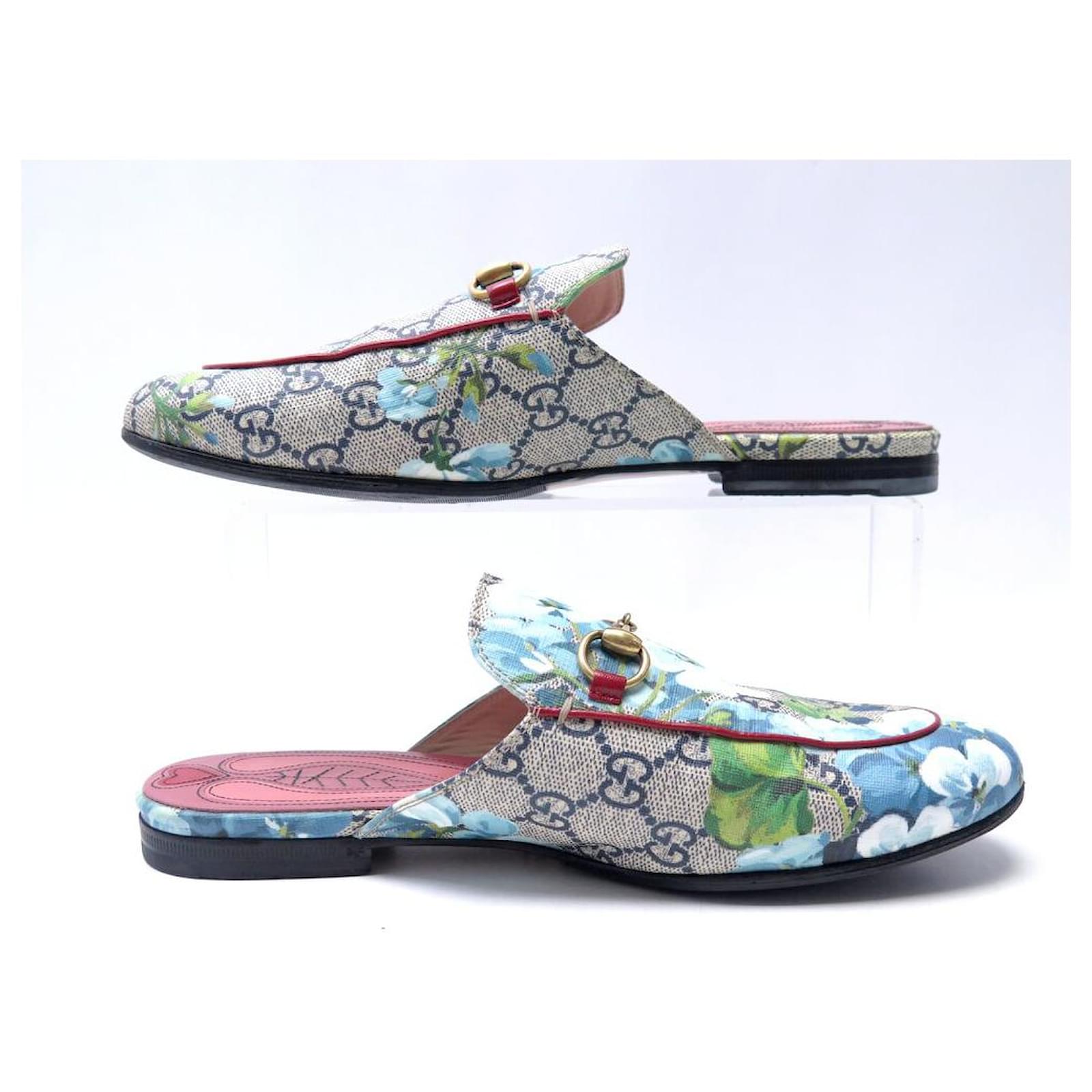 Gucci princetown gg canvas mule sale