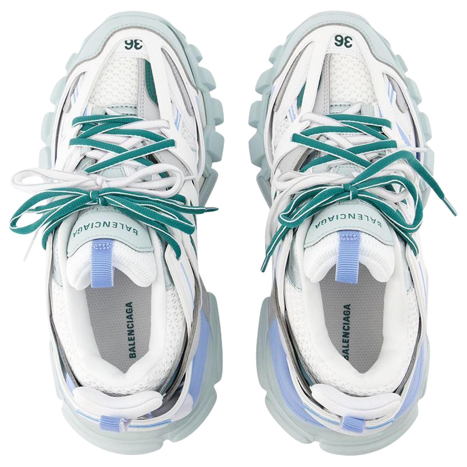 Track Sneakers - Balenciaga - Synthetic - White/Blue/GREY