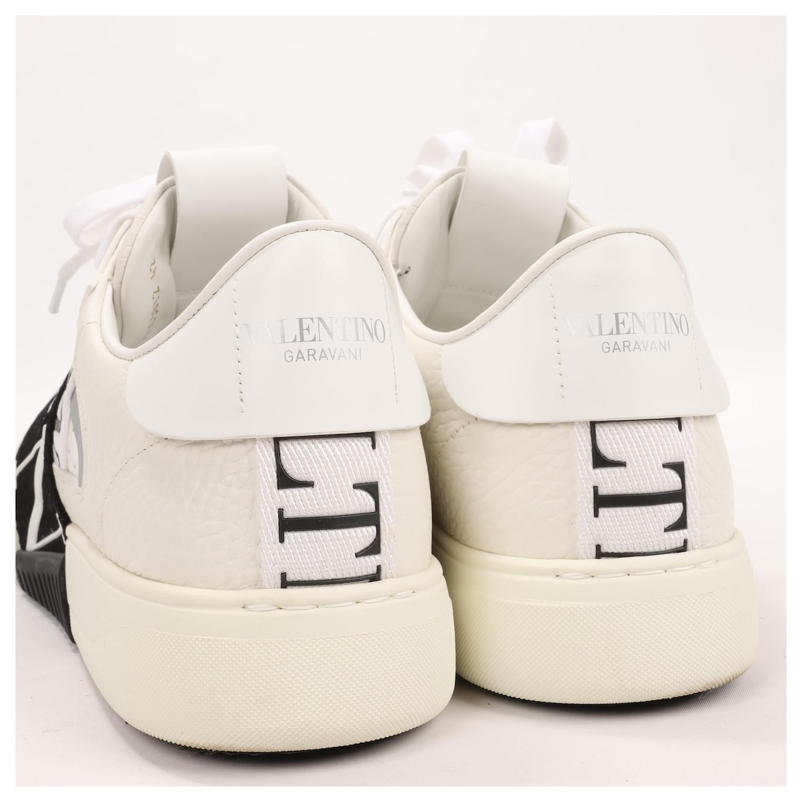 Valentino Garavani Leather x Fabric Sneakers in Size 42 EU TTC58Y2