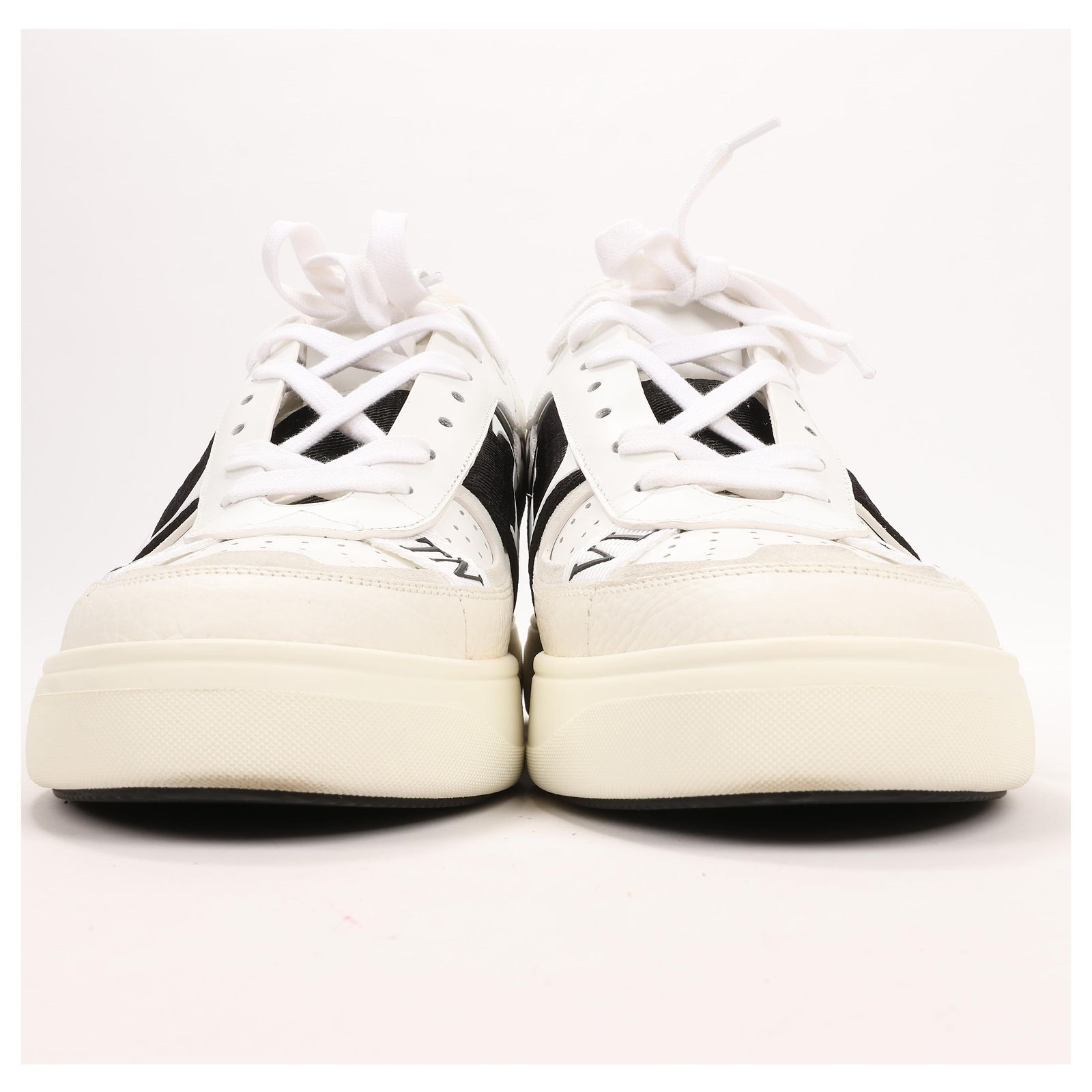 Valentino Garavani Leather x Fabric Sneakers in Size 42 EU 