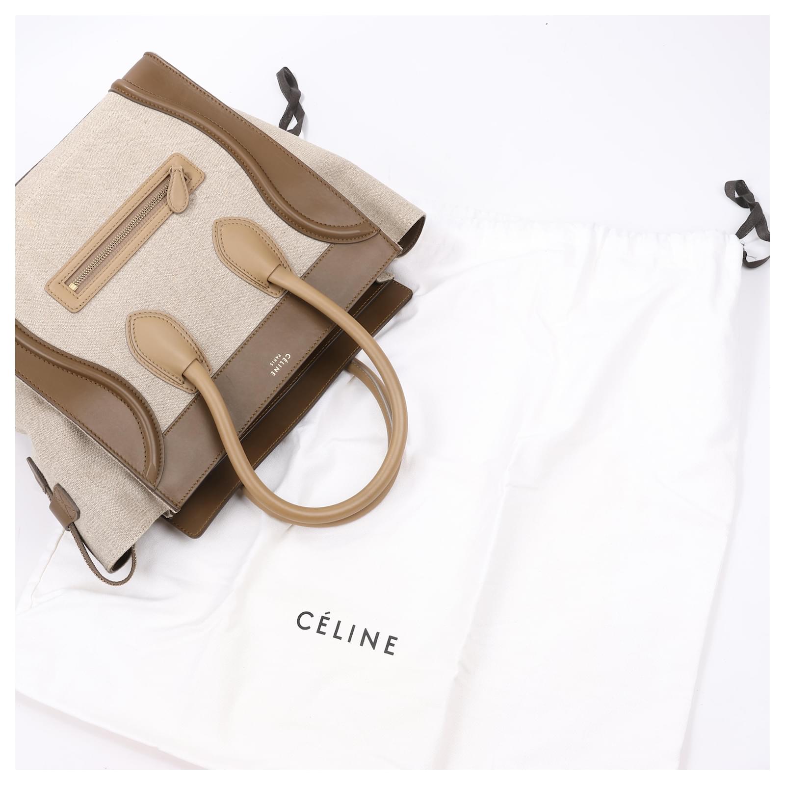 バッグ Celine Luggage Beige Celine Beige Nano Luggage Bag ○ Labellov ○ Buy and Sell