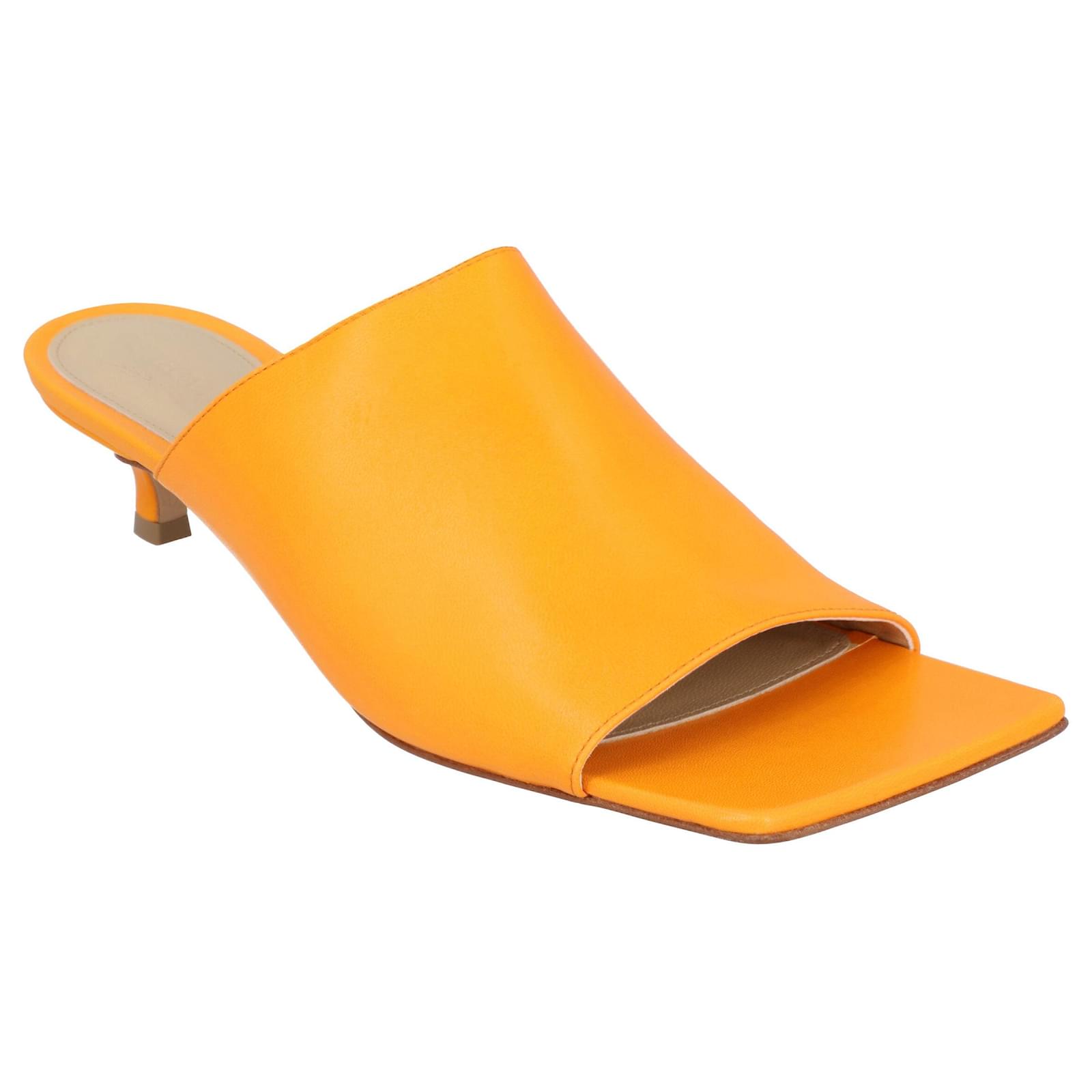 Bottega Veneta Stretch Mule orange Leather ref.1423275