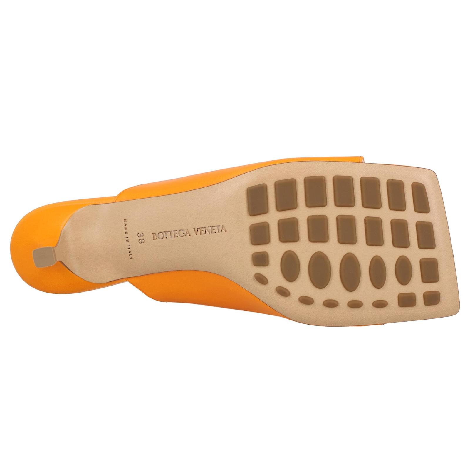 サンダル・ミュール Bottega Veneta Stretch Mule Orange BOTTEGA VENETA: Mule Stretch Salon 03 in pelle - Mandarino