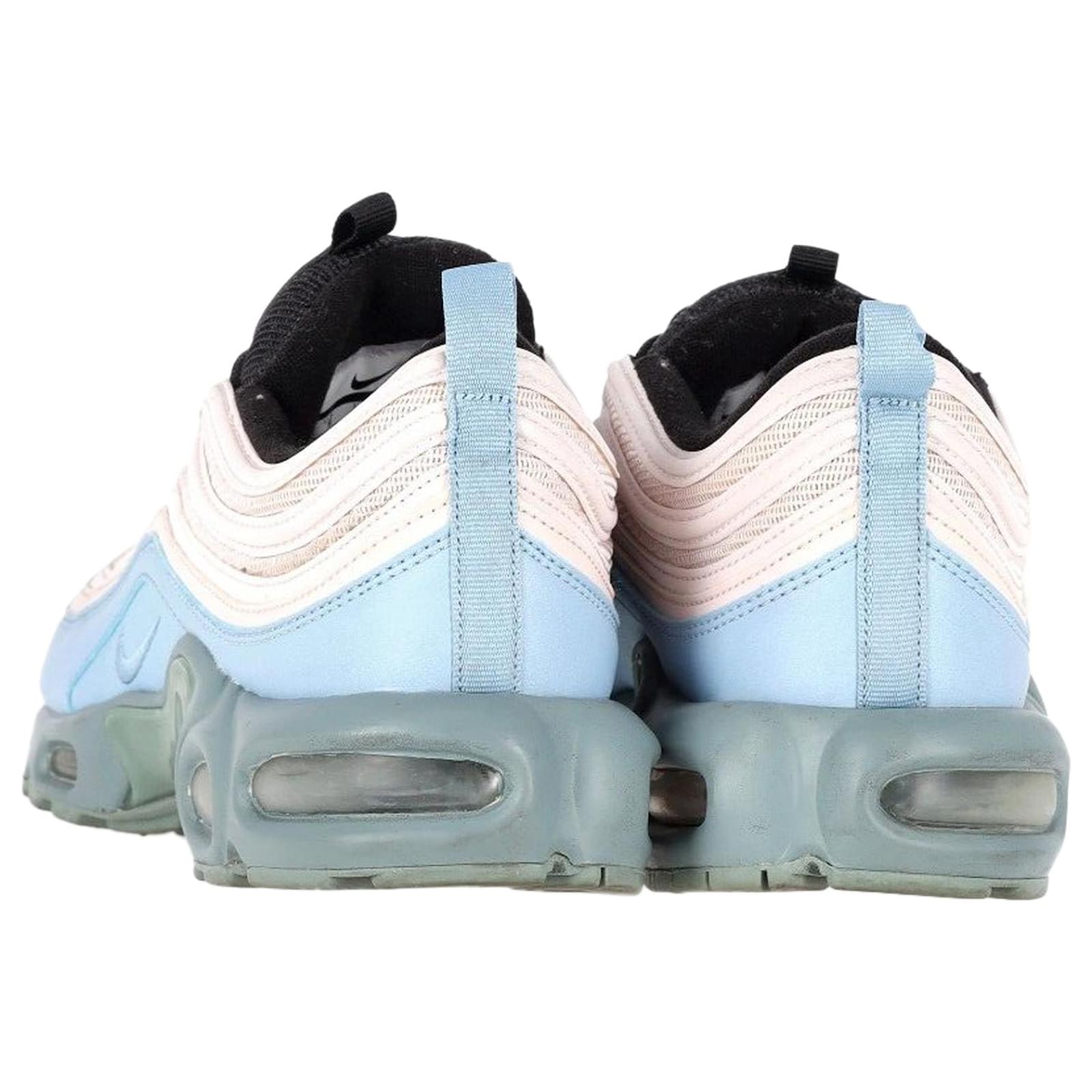 Nike Air Max Plus 97 Layer Cake Sneakers in Light Blue Leather ref.1423378 Joli Closet