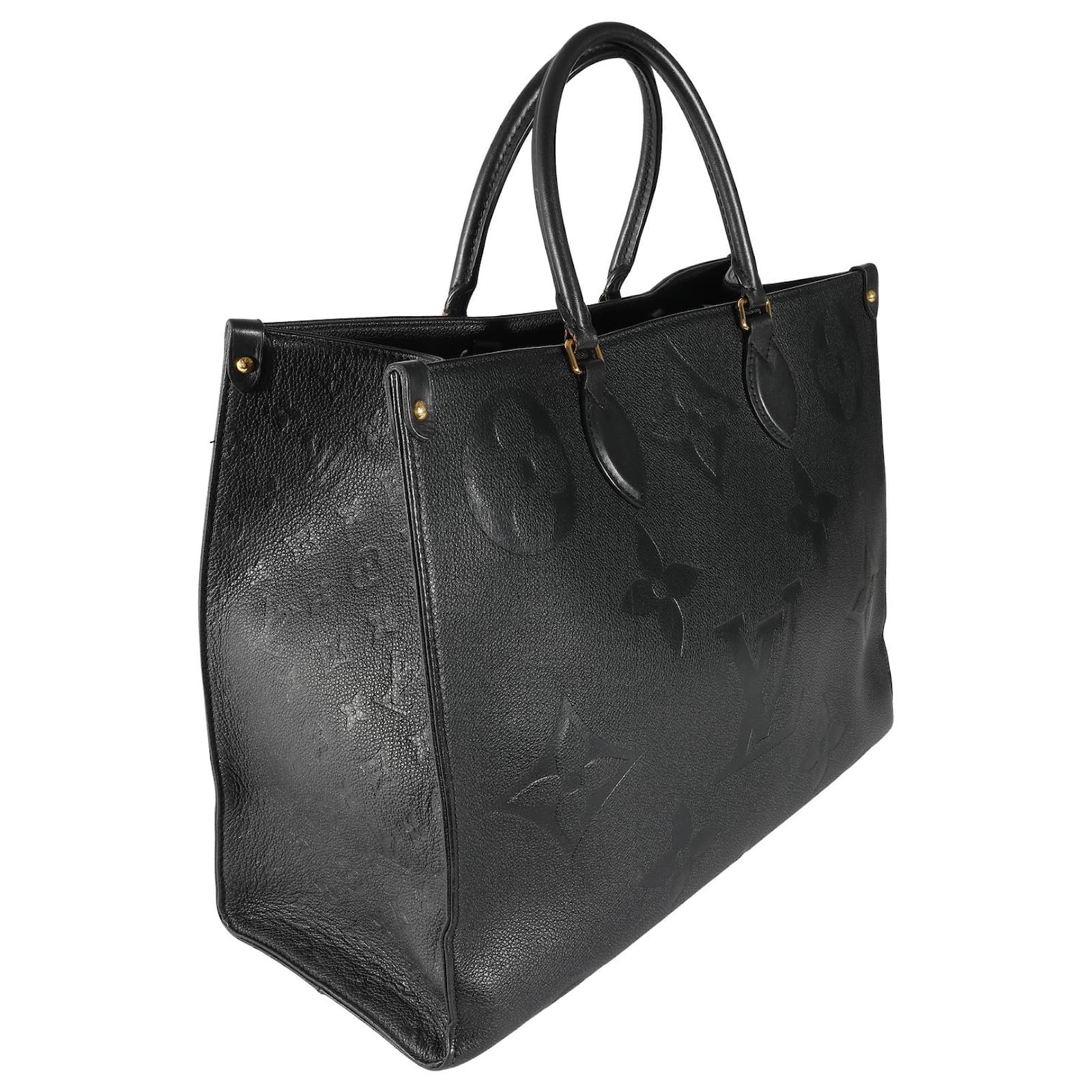 Louis Vuitton Black Monogram Empreinte Onthego GM Leather ref