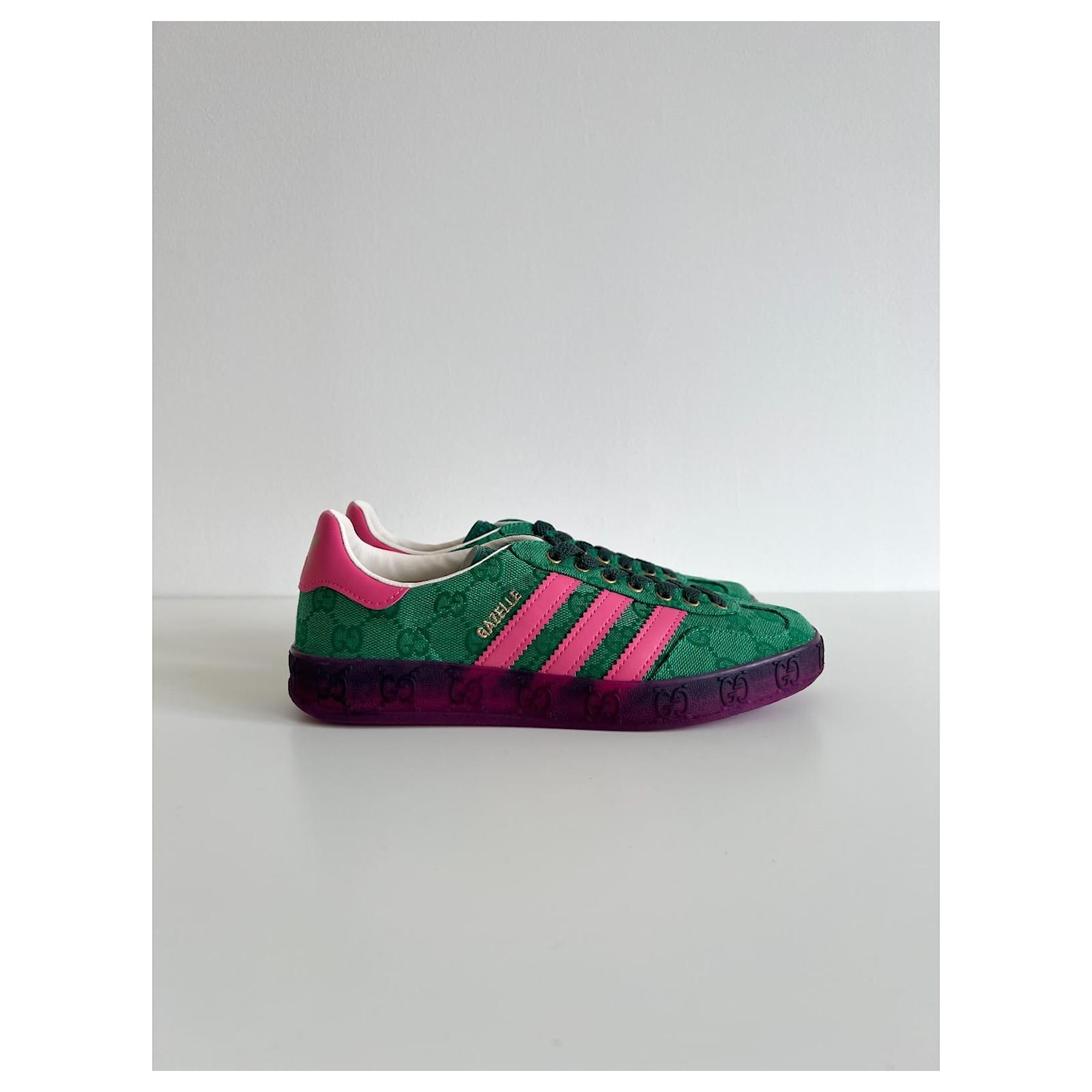 Gucci Gazelle Basket Pink Cloth Joli Closet