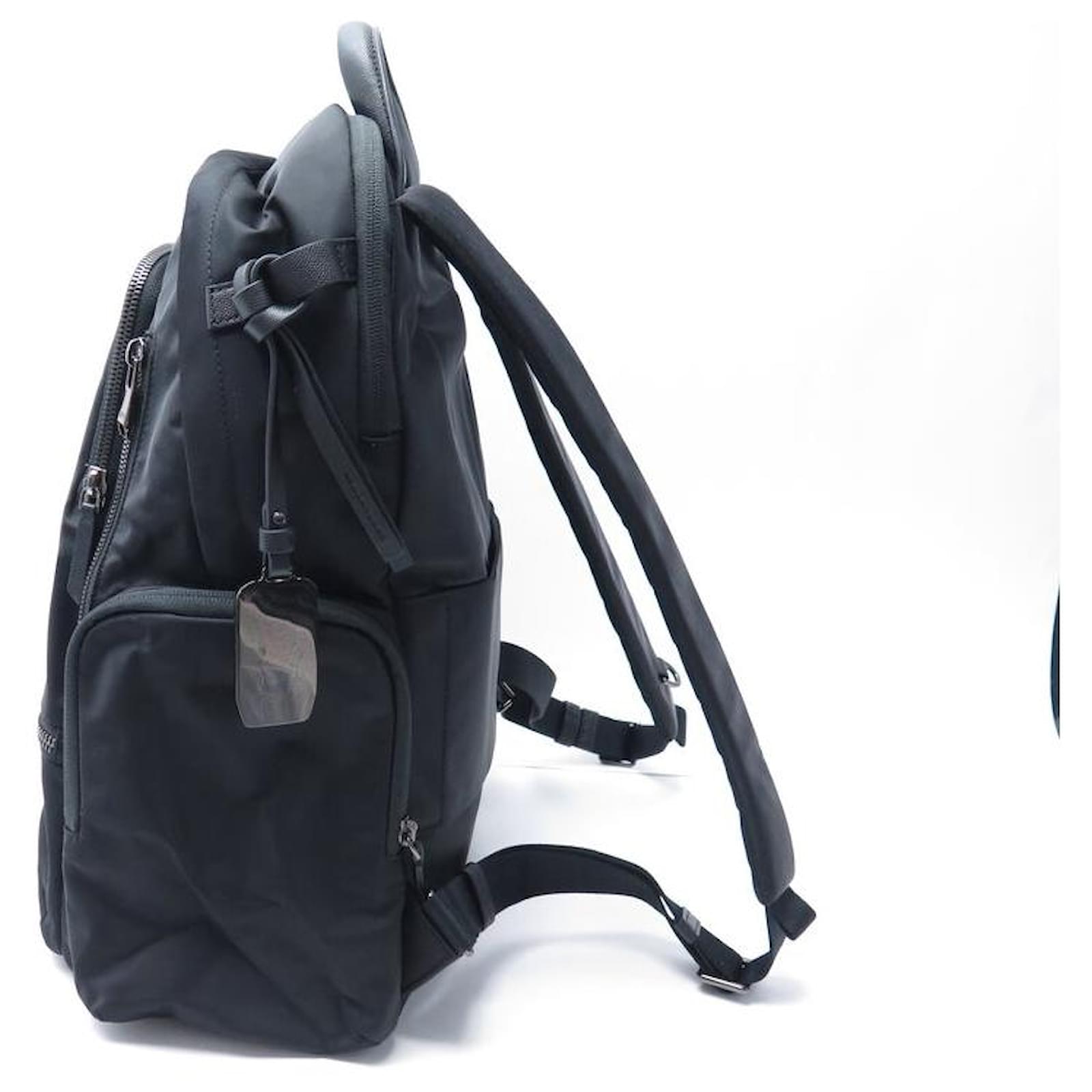 NEUF SAC A DOS TUMI CELINA 146566 TOILE NOIRE CANVAS NEW BACKPACK