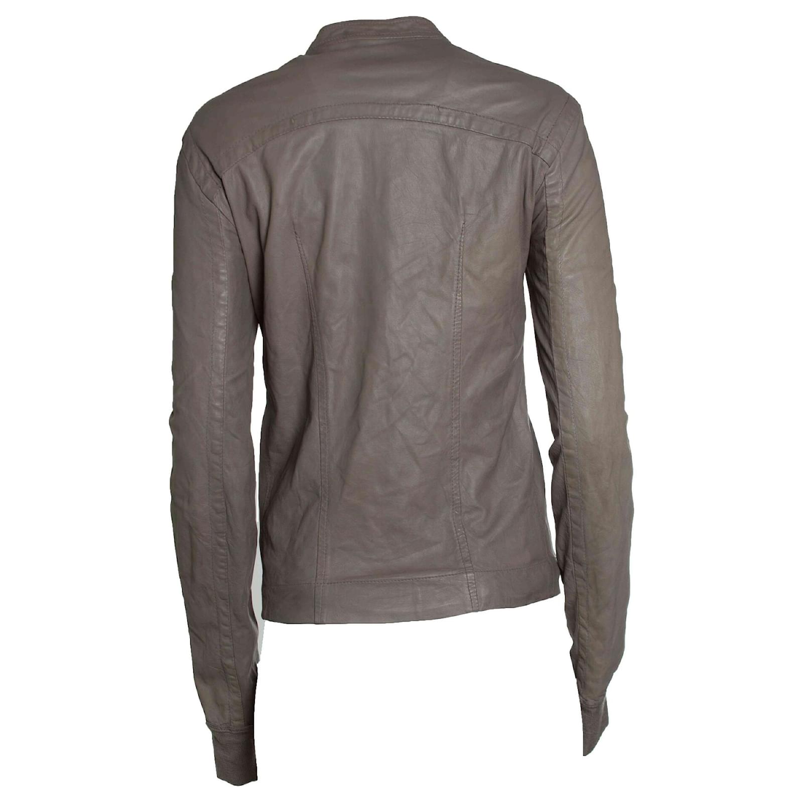 Rick Owens, Olmar & Mirta leather jacket in grey ref.1426321