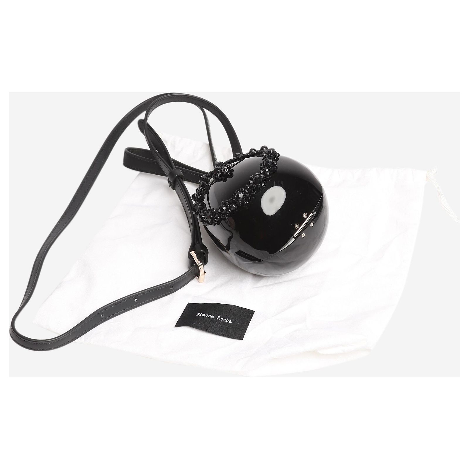 Simone Rocha Black Micro Egg bag Acrylic ref.JC1426619 (Sold 
