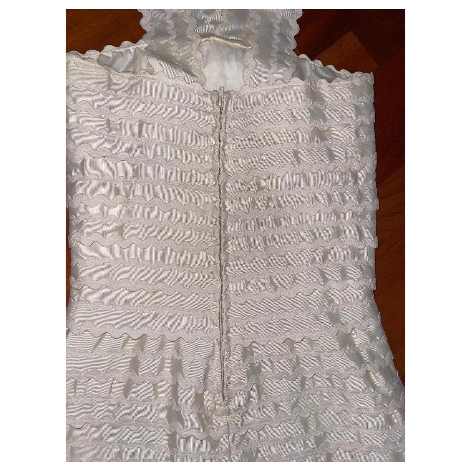 Marc Jacobs White Cotton Lace offers Dress