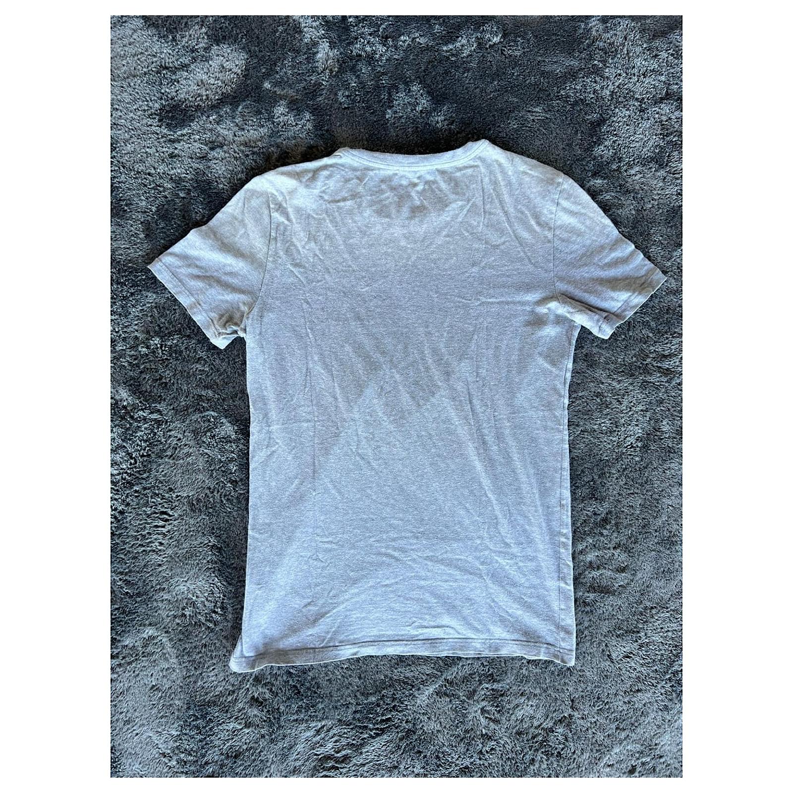 Gucci by Tom Ford Vintage 00s Grey Identity T-Shirt Cotton