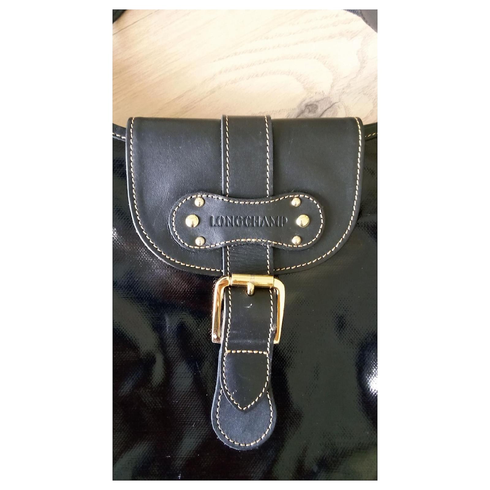 Idole Longchamp Idol Schwarz Lackleder Joli Closet