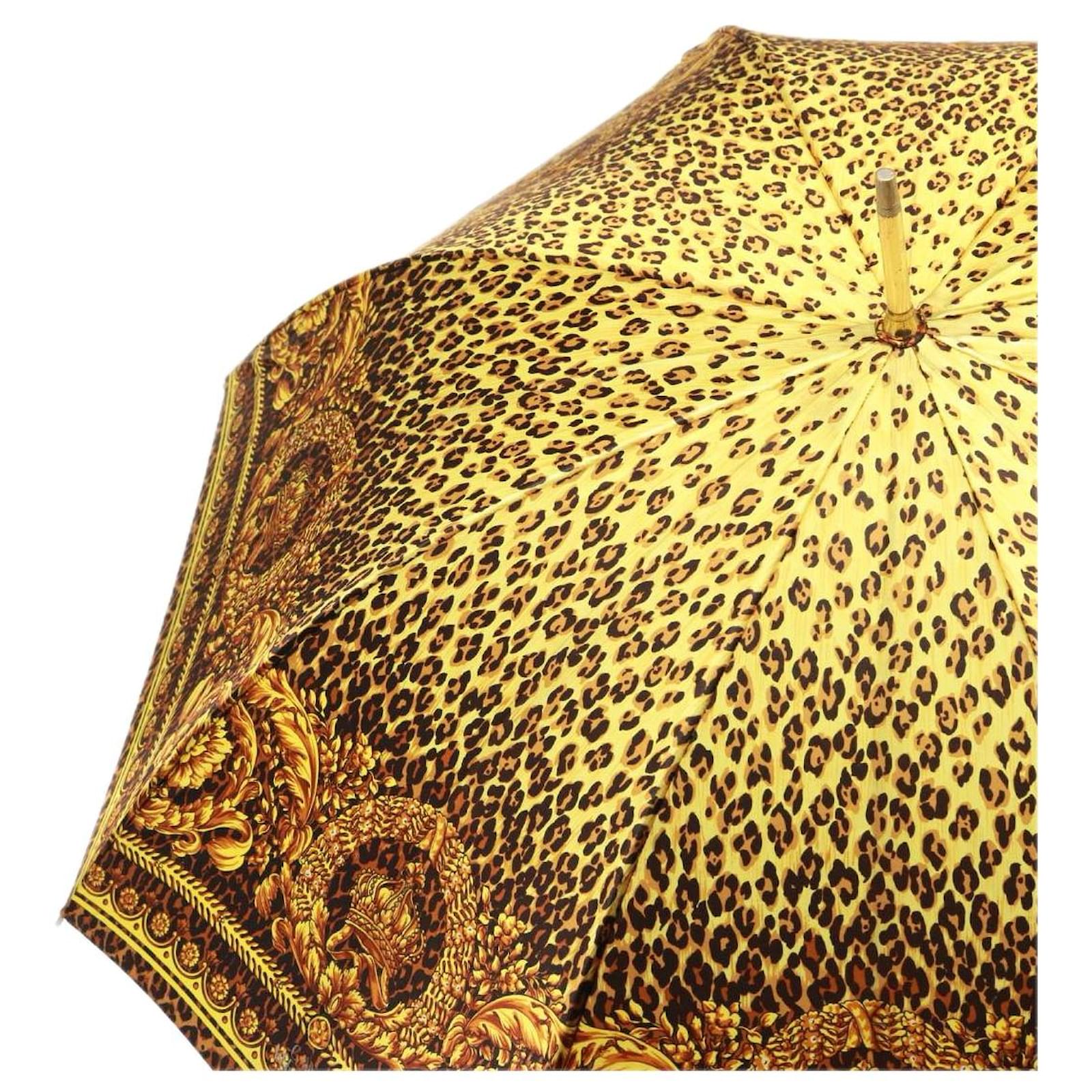 Gianni Versace Umbrella Nylon Yellow Auth am6353 ref.1429416
