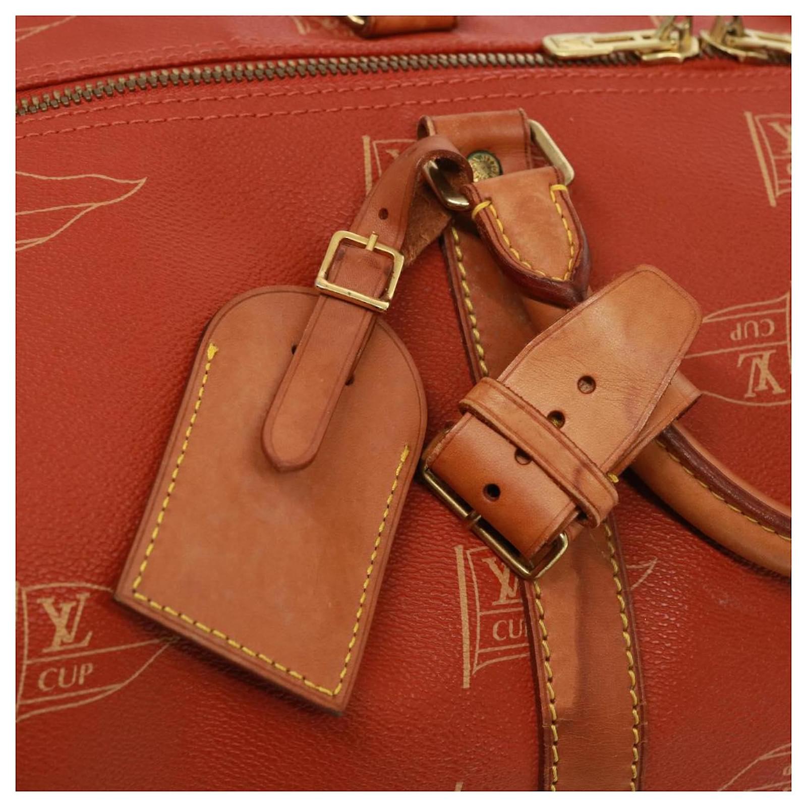 バッグ LV Boston bag LOUIS VUITTON LV Cup Kabul Boston Bag Red M80020 LV Auth
