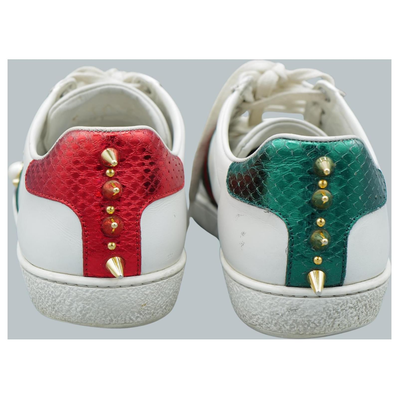 Gucci Deportivas Blancas ACE White Leather ref.1431944