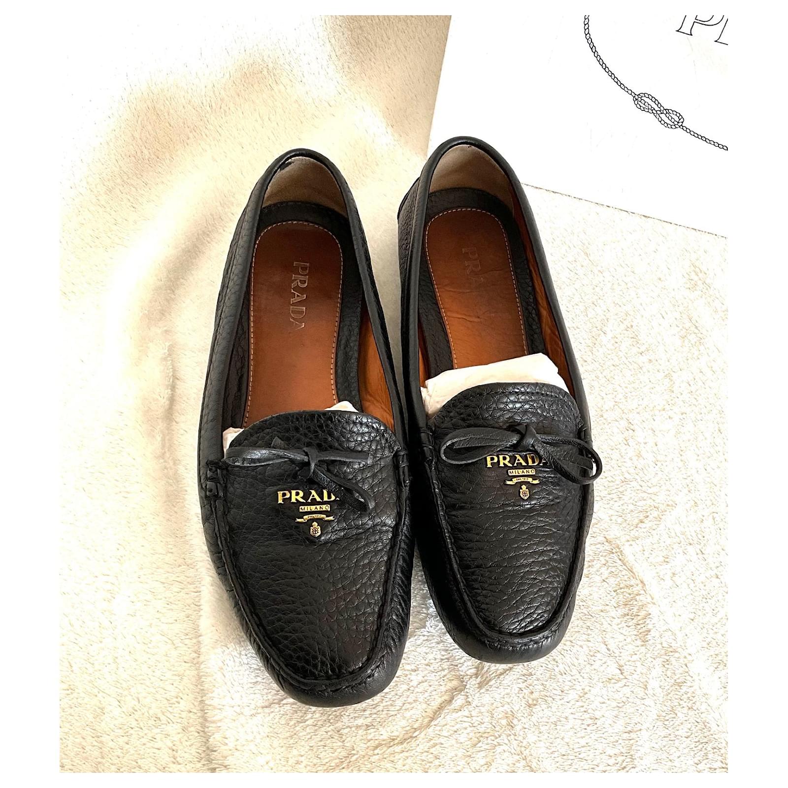 PRADA ブラック スエード モカシン PRADA ブラック スエード モカシン プラダ 靴」の人気商品一覧 | 安い