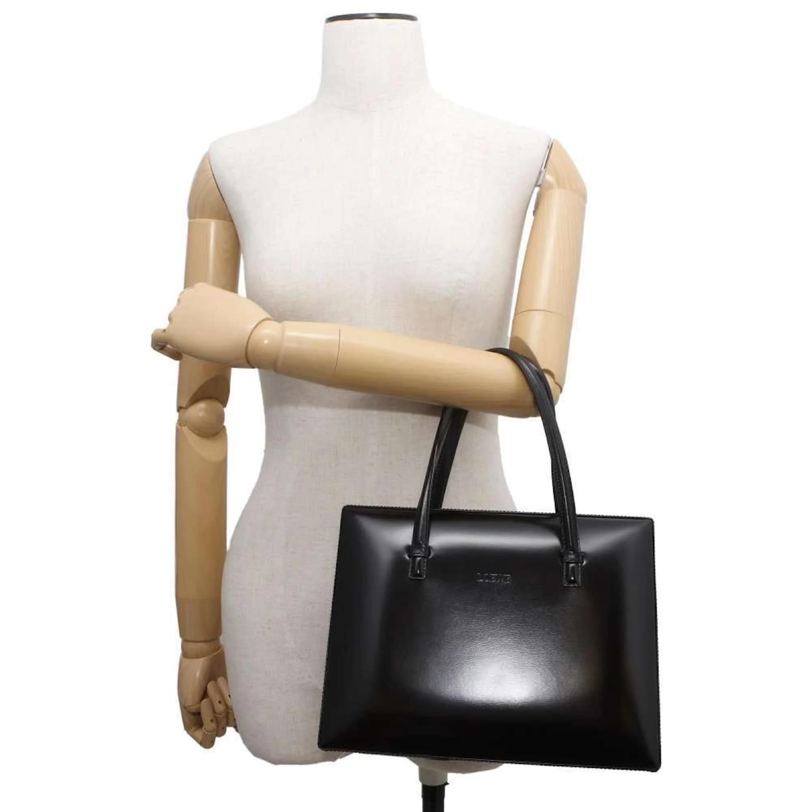 Loewe Black Leather Handbag with Gold Hardware Joli