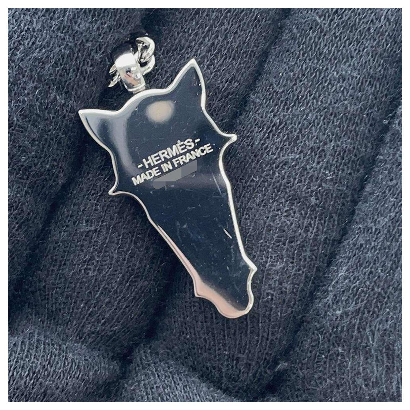 Hermès Hermes Destrier Horse Head Necklace in Buffalo Horn