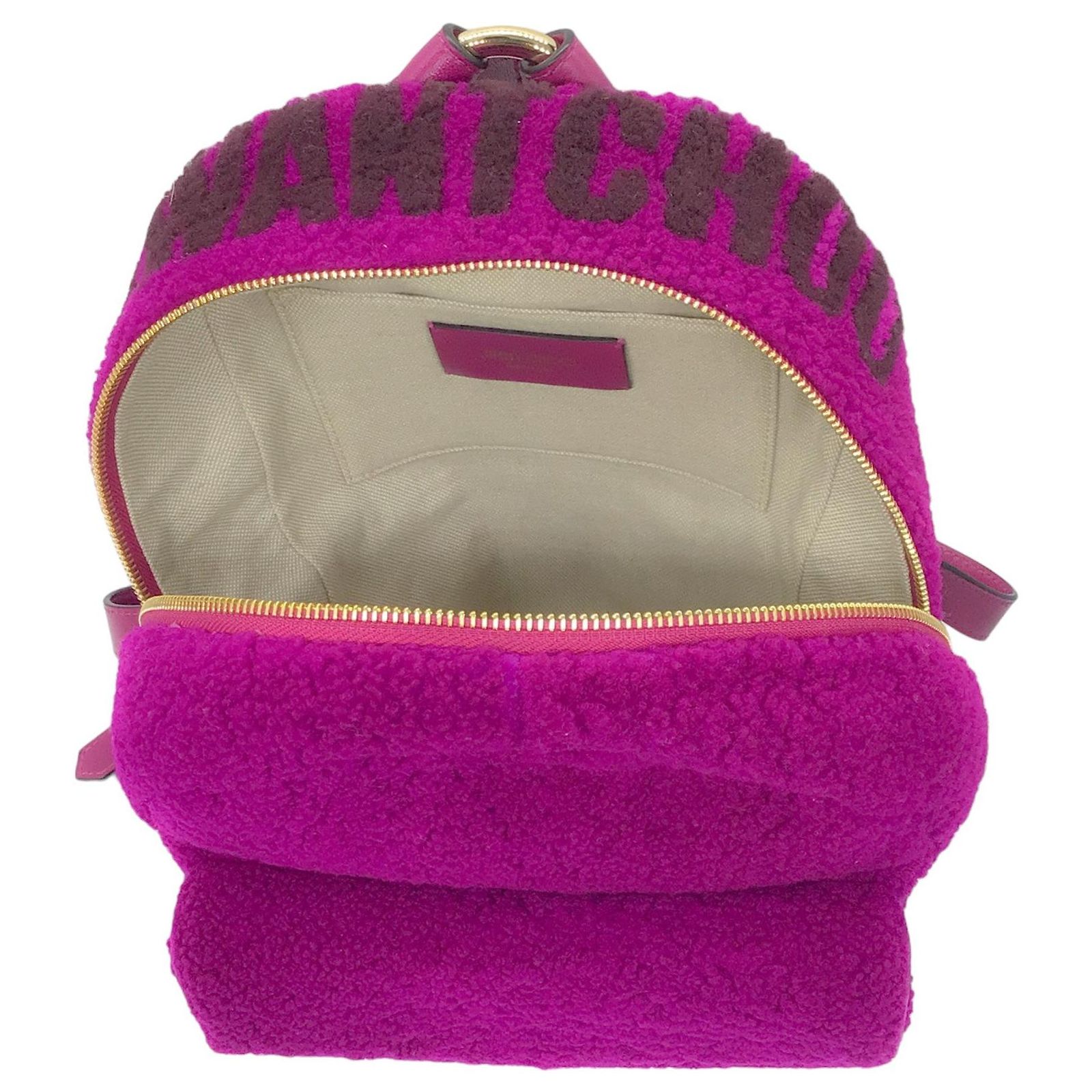 Jimmy Choo Cassie Magenta / Grape I Want Choo Logo Intarsia 