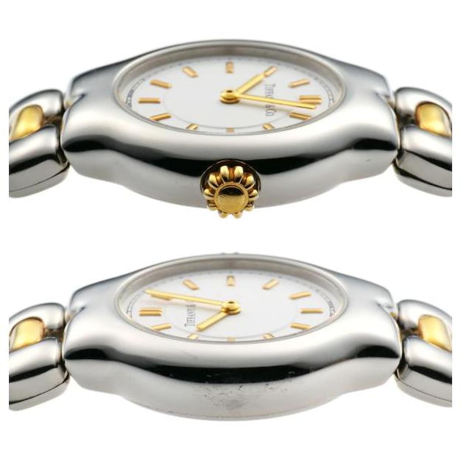 TIFFANY&Co. TESORO L0112 2コマ Tiffany Tesoro Quartz Stainless Steel Women's Dress Watch