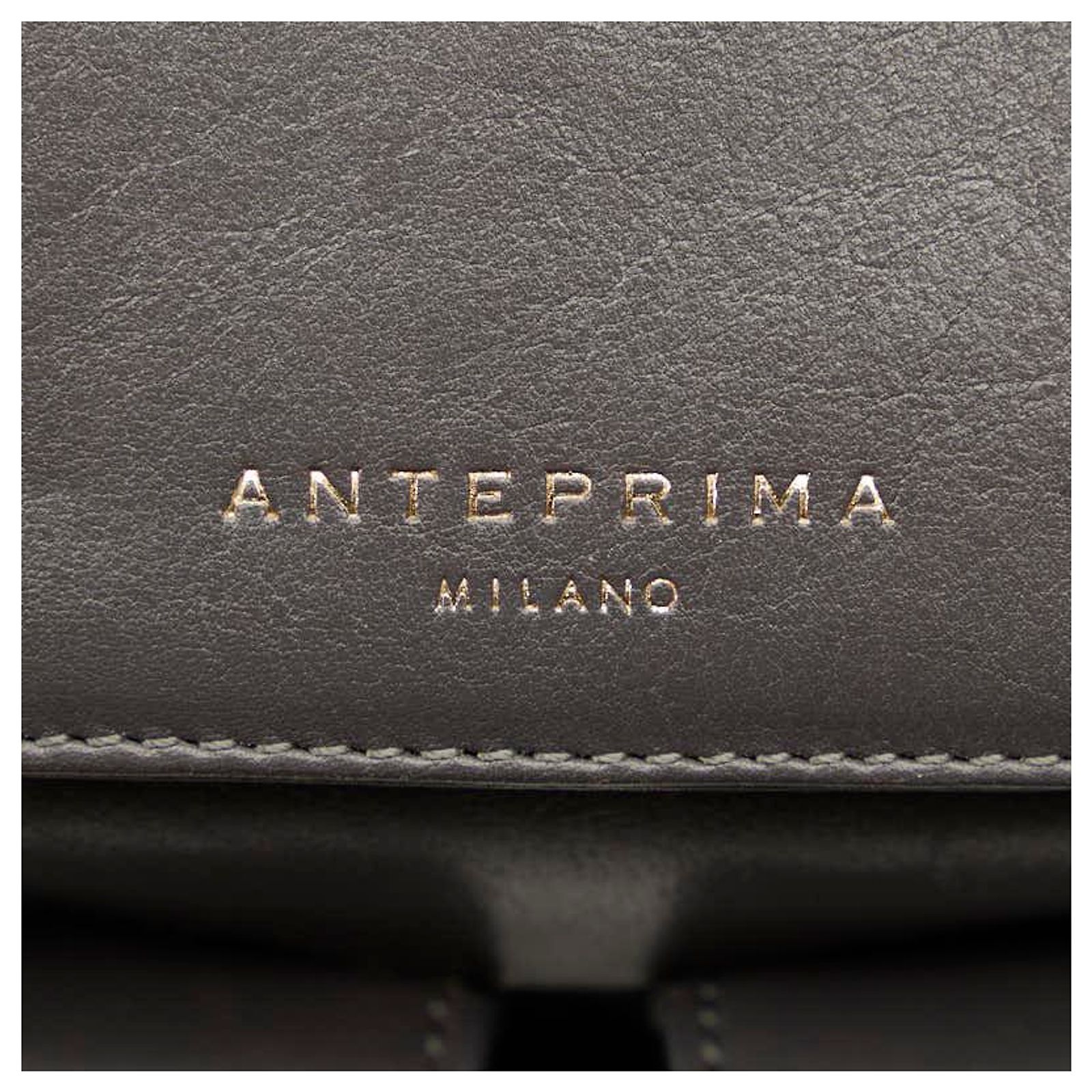 Anteprima Logo Leather Shoulder Bag