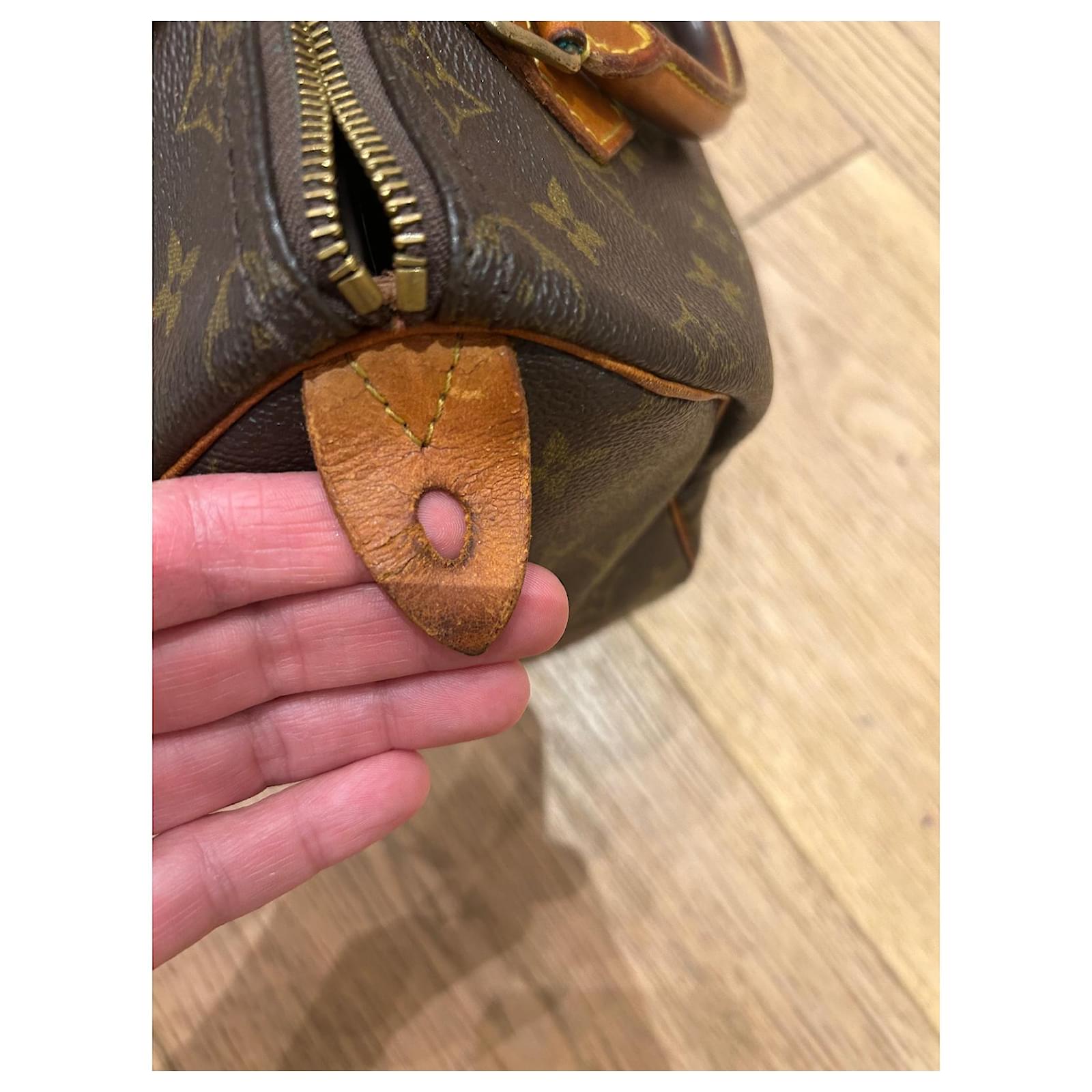 Louis Vuitton Speedy 25 mit Rechnung Braun Leder